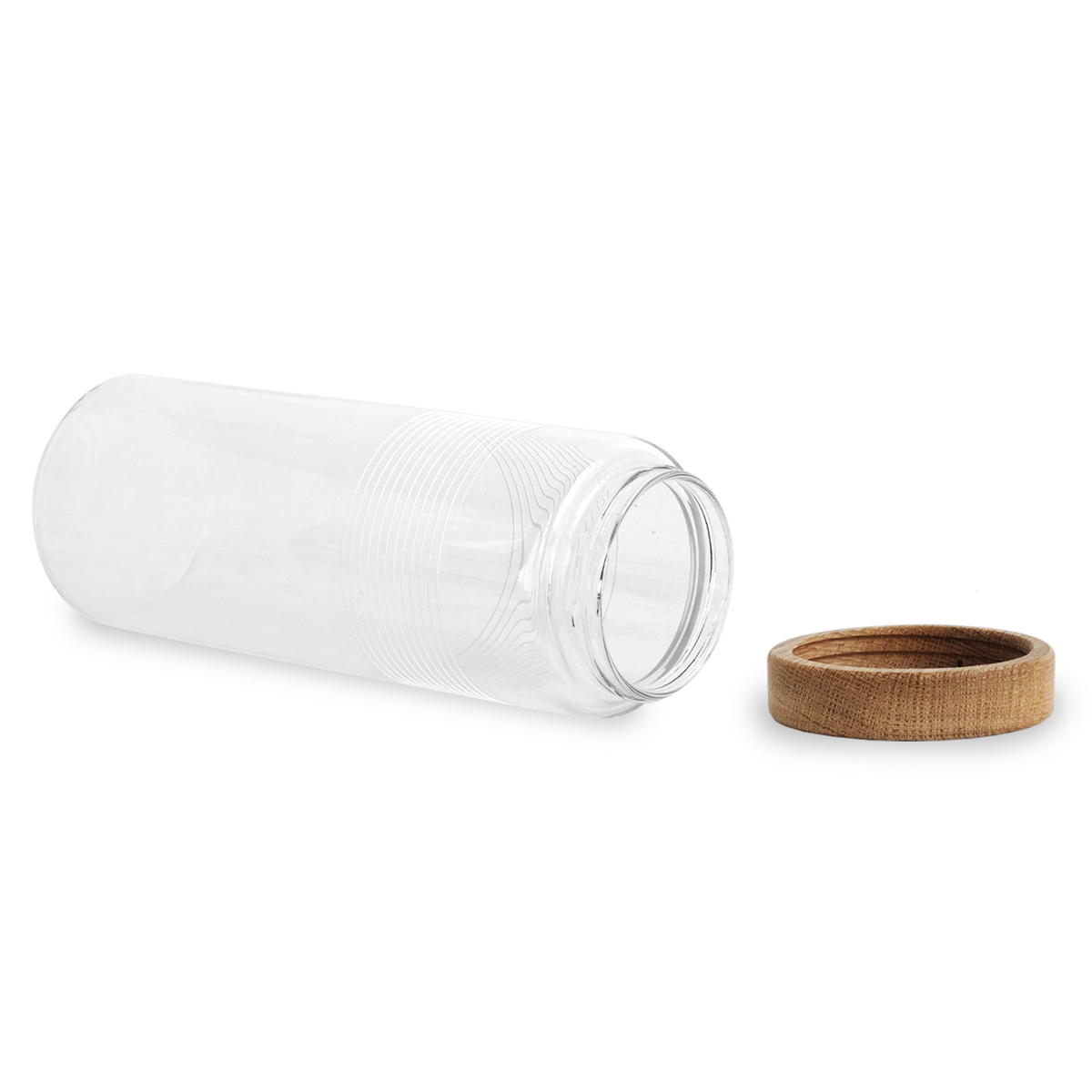 Bennett Storage Jar with Oak Lid - L