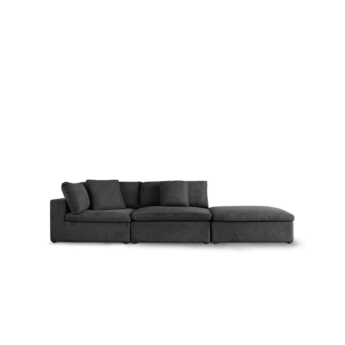 Patrice Luxe Arm Sofa with Ottoman