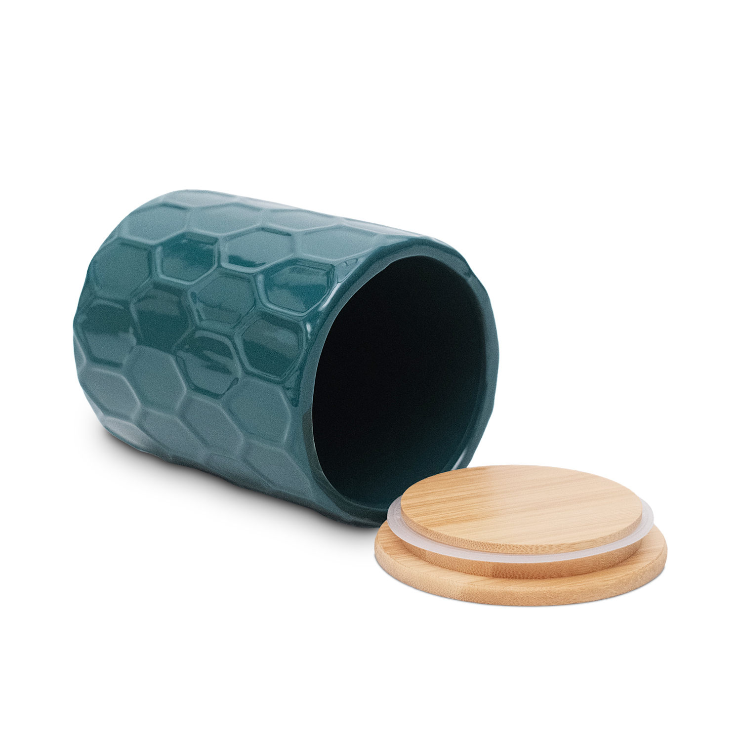 Lana Honeycomb Green Small Canister
