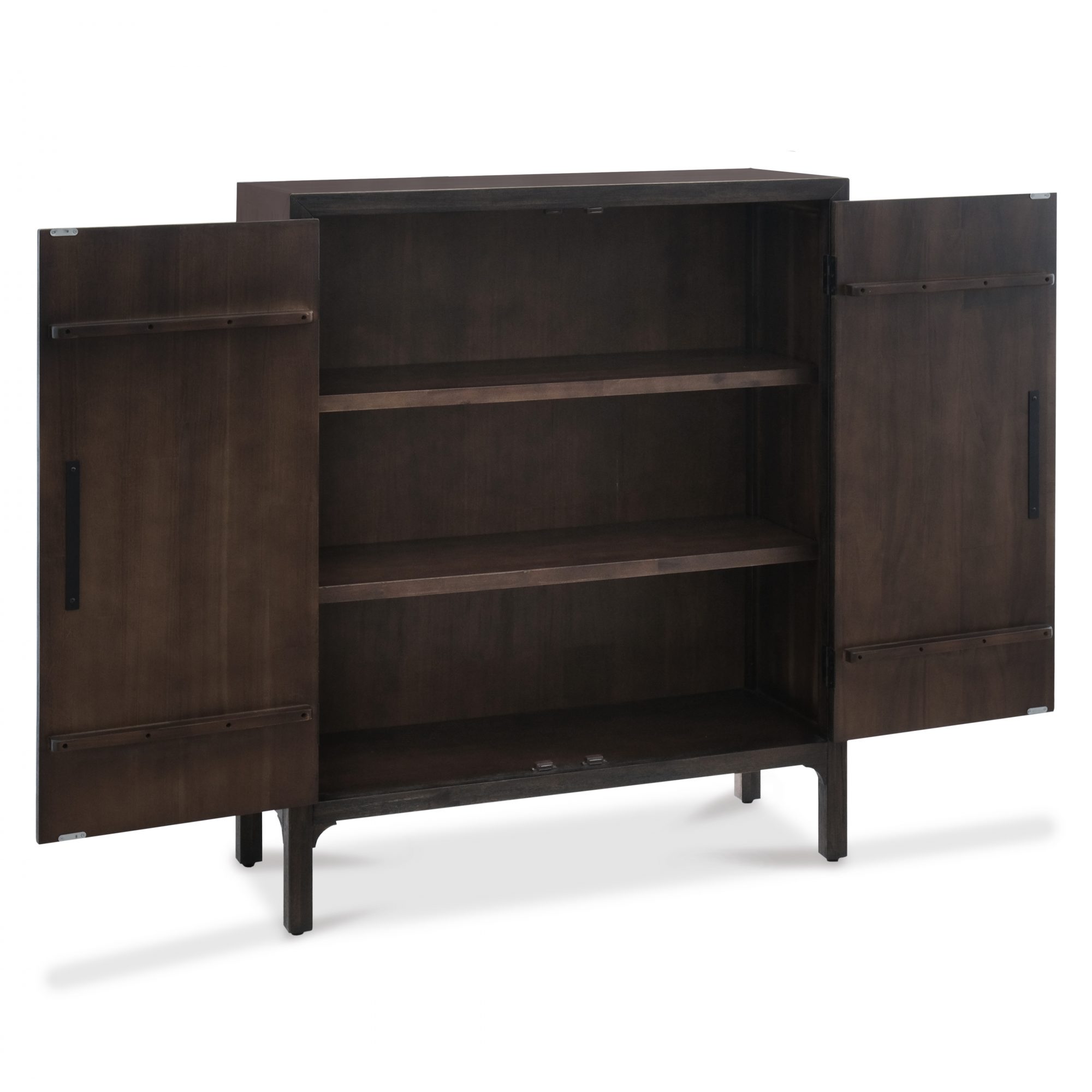 Ming Coffee Brown 2 Doors Cabinet