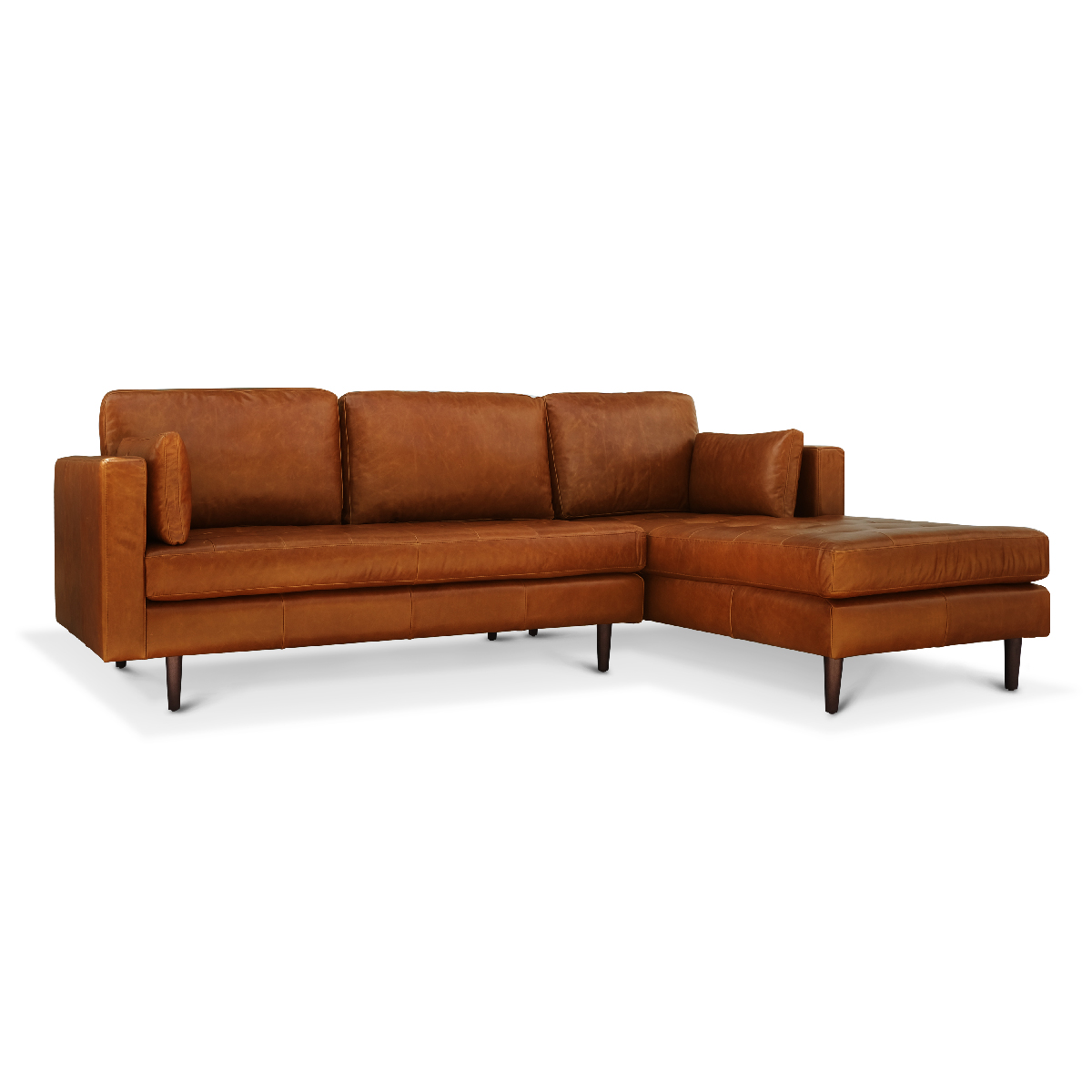 Arthur Left Sectional Sofa Vintage Leather