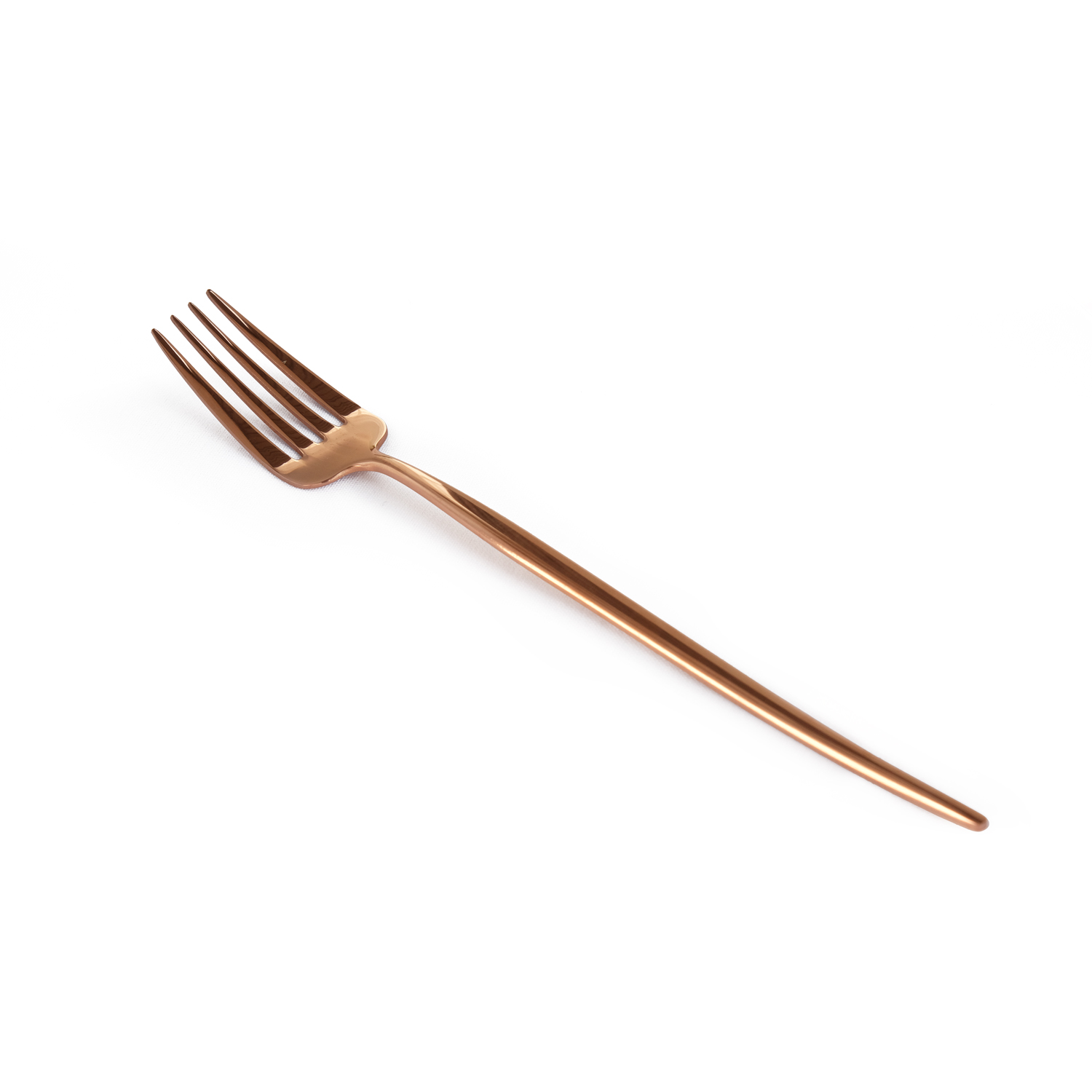 Shiny Rose Gold 5pcs Cutlery Portable Set
