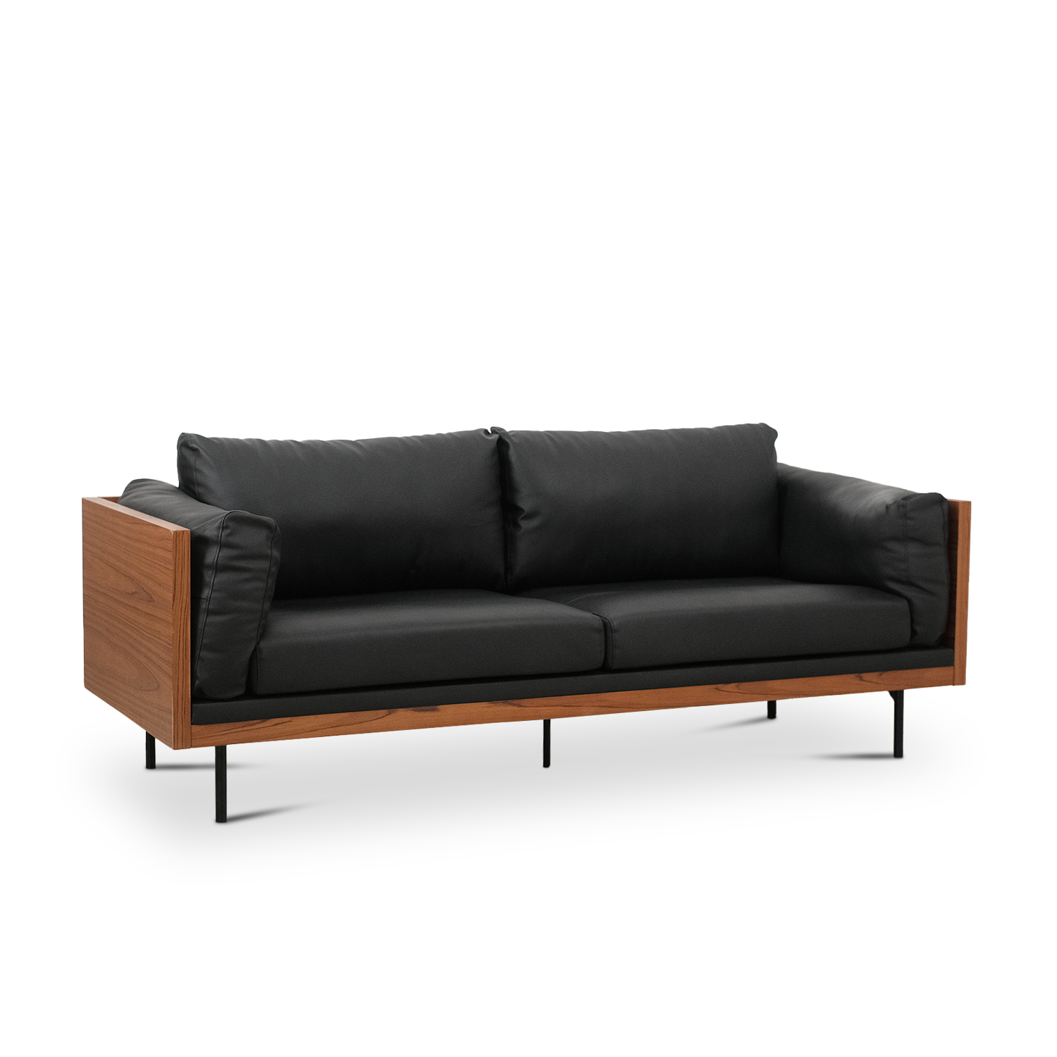 Matthias Ebony 3 Seater Sofa