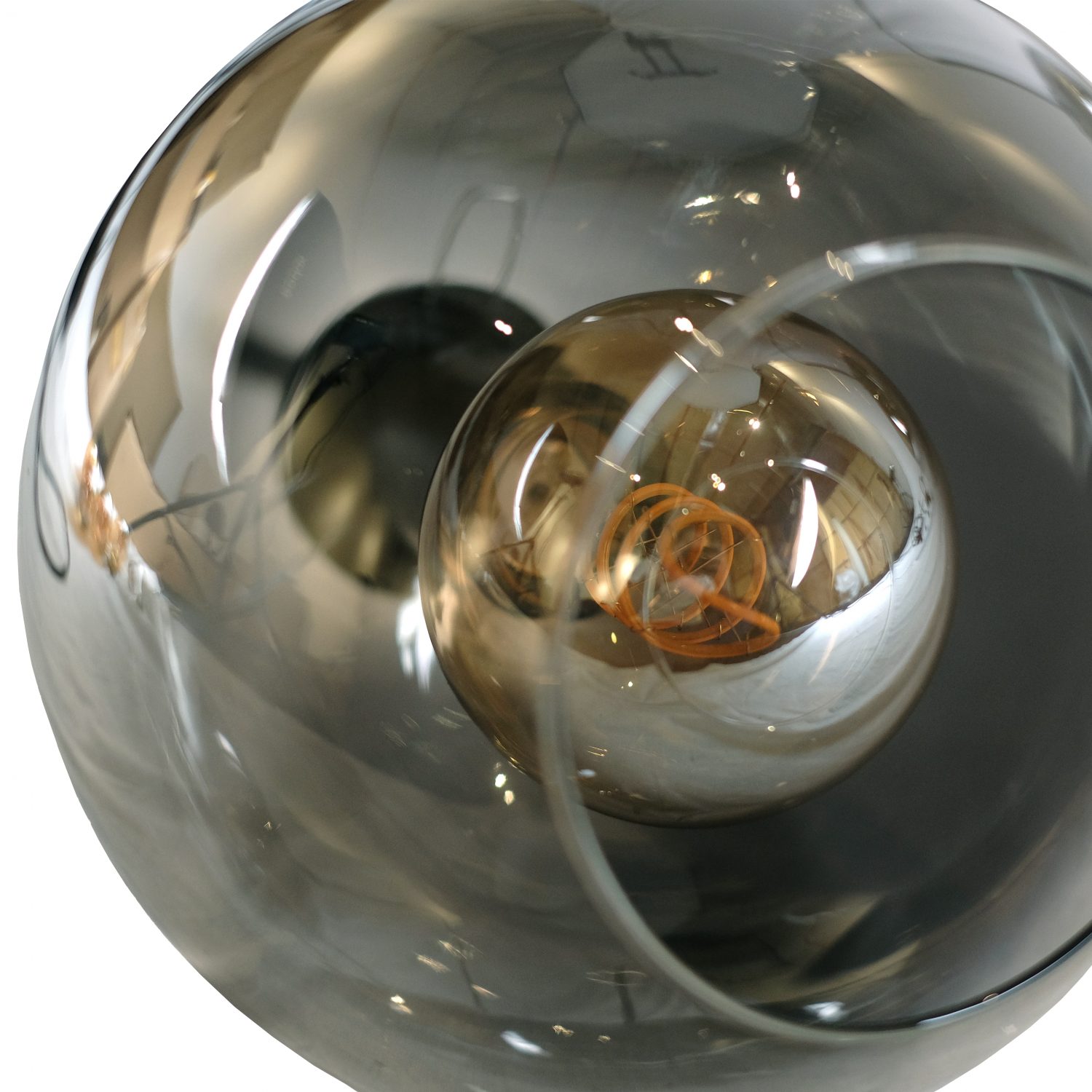 Harbin Smoky Glass Pendant Lamp (Set of 3)