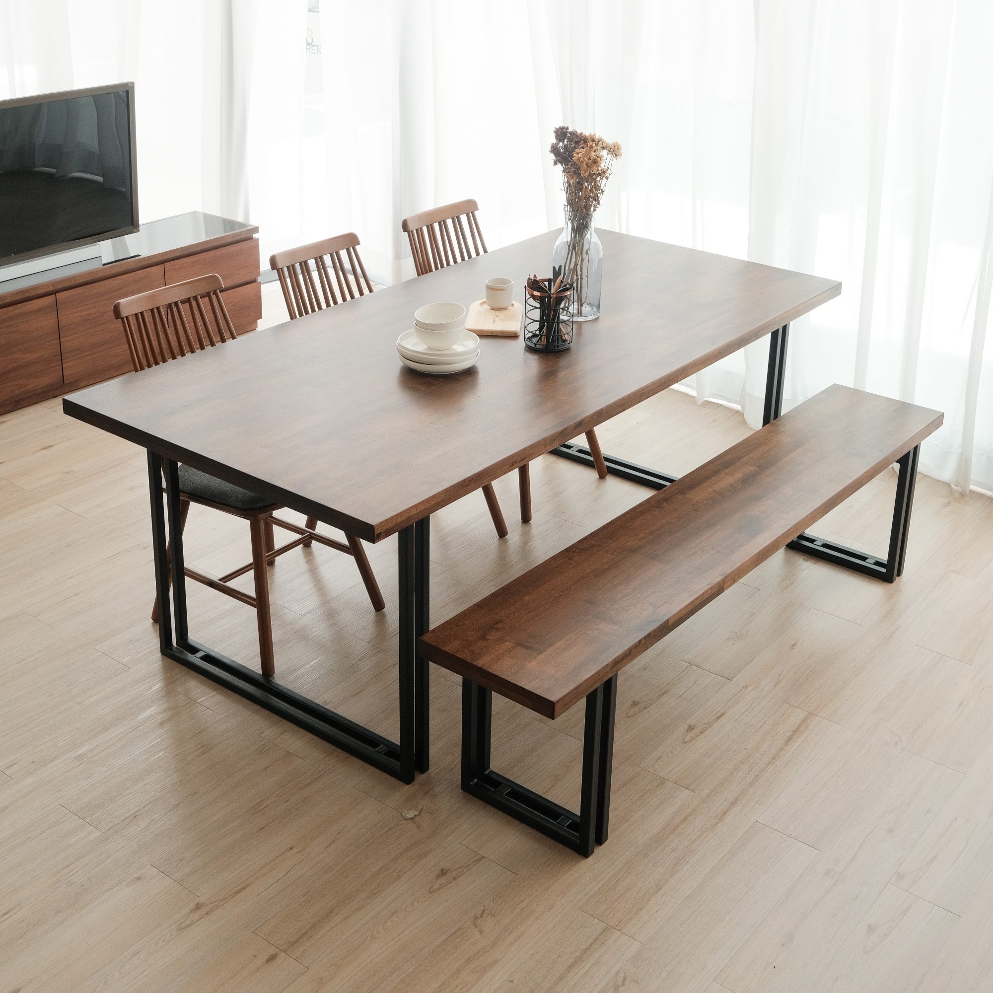 Trevor Industrial Dining Table 210cm