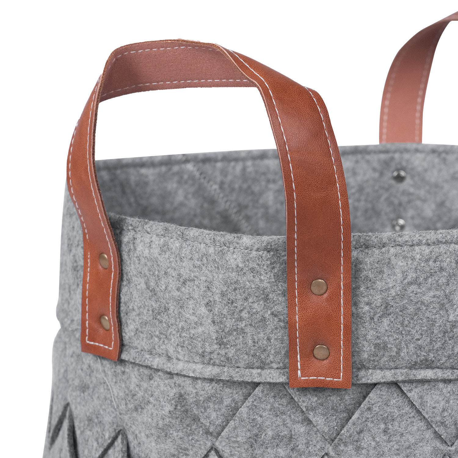 Hagen Grey Felt Basket