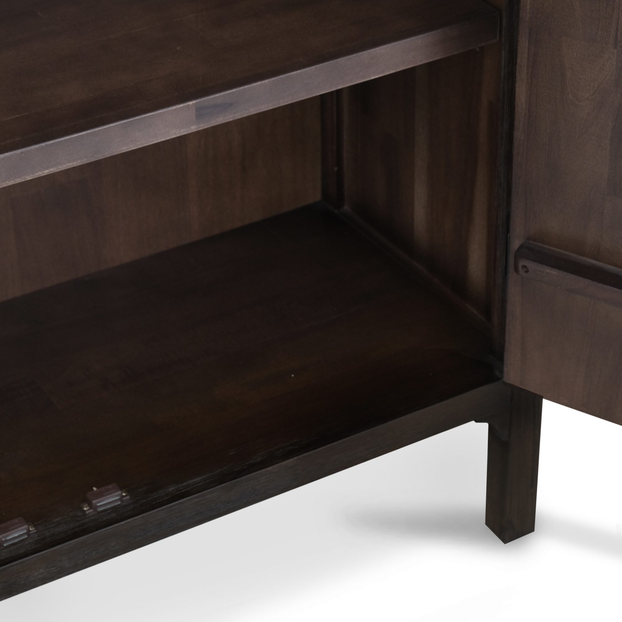 Ming Coffee Brown 2 Doors Cabinet
