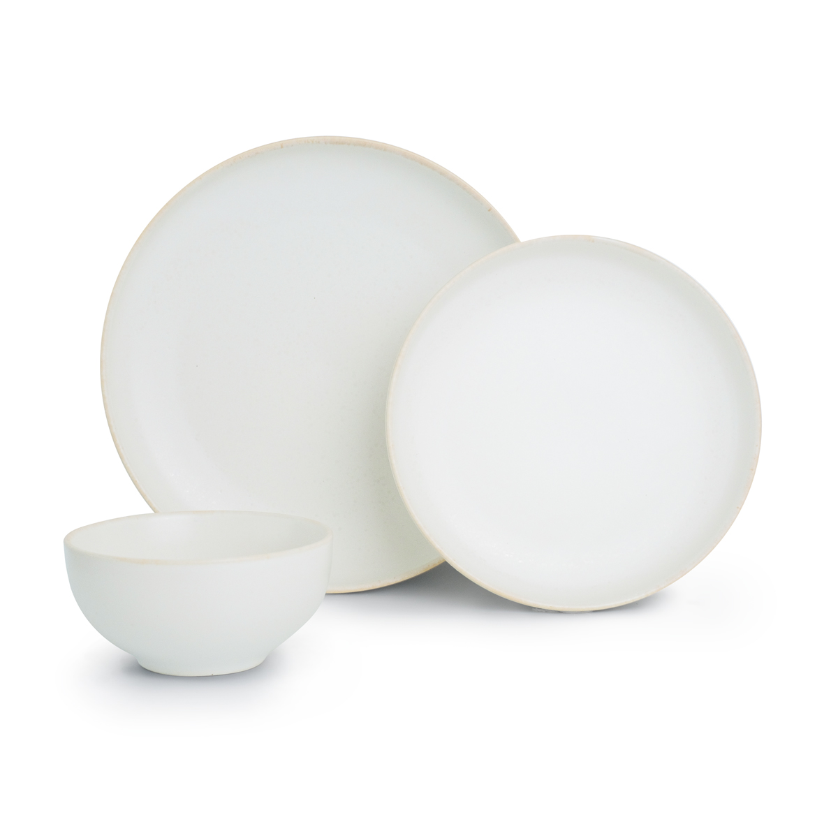 Crystal Natural Reactive Rim12-piece Dinner Set