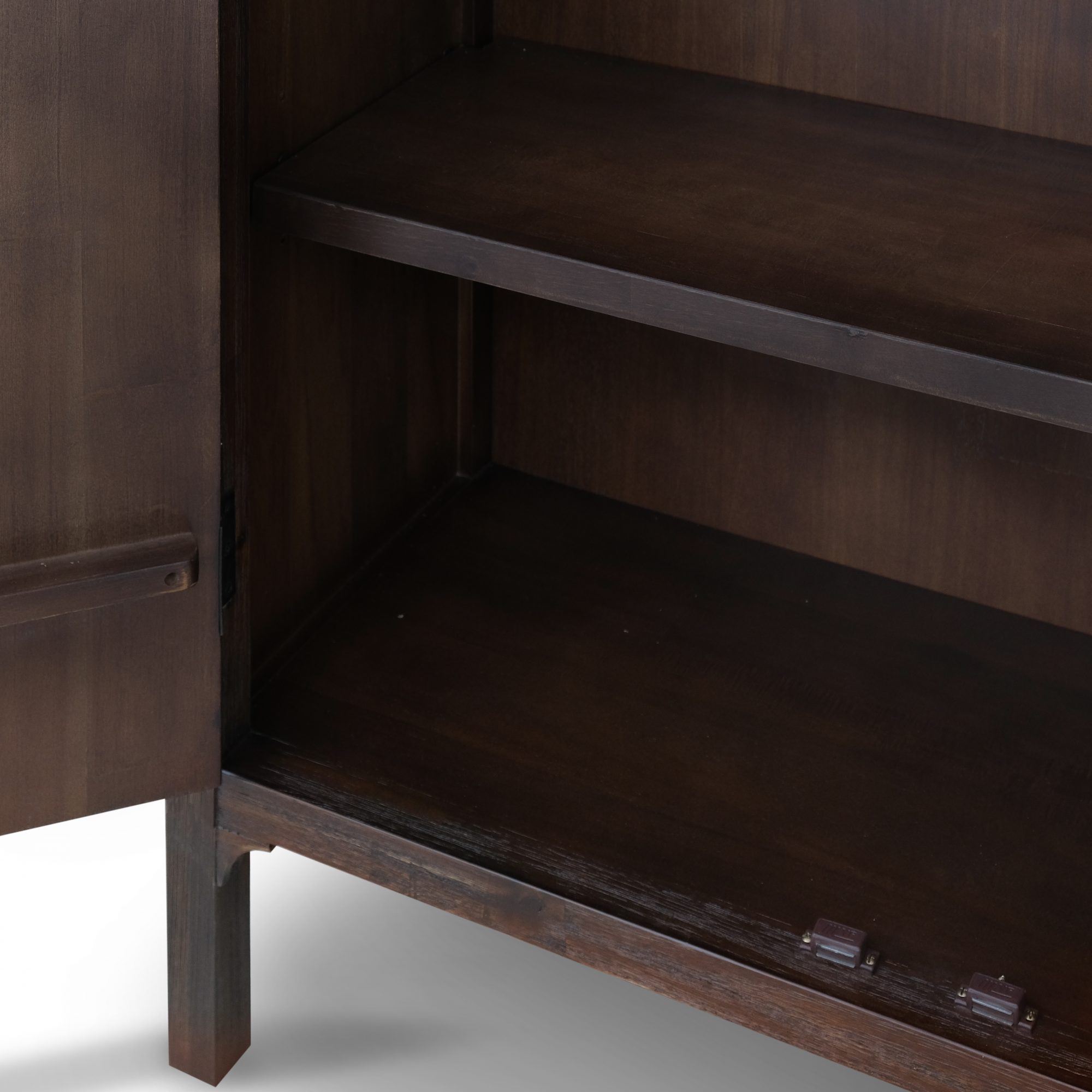 Ming Coffee Brown 2 Doors Cabinet