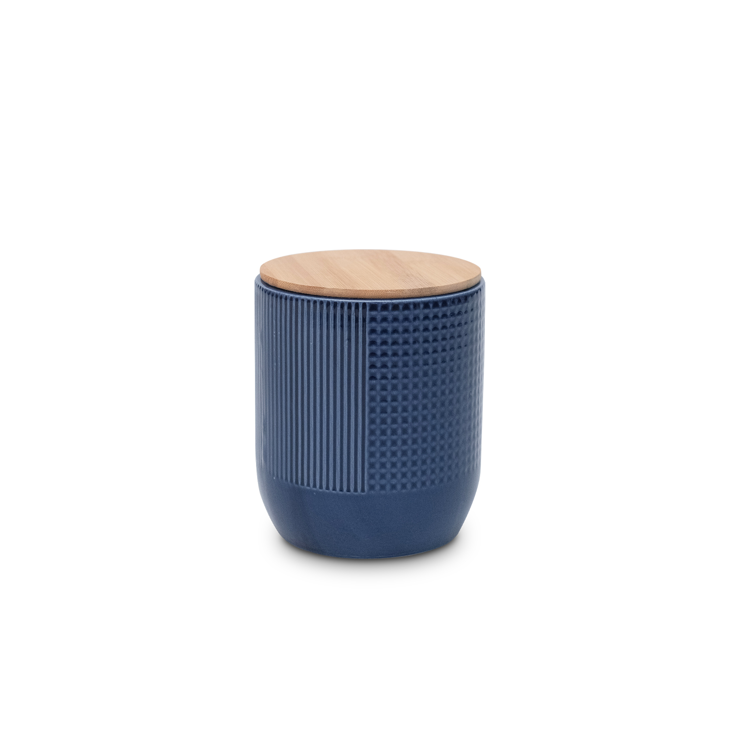 Lana Waffle Navy Small Canister