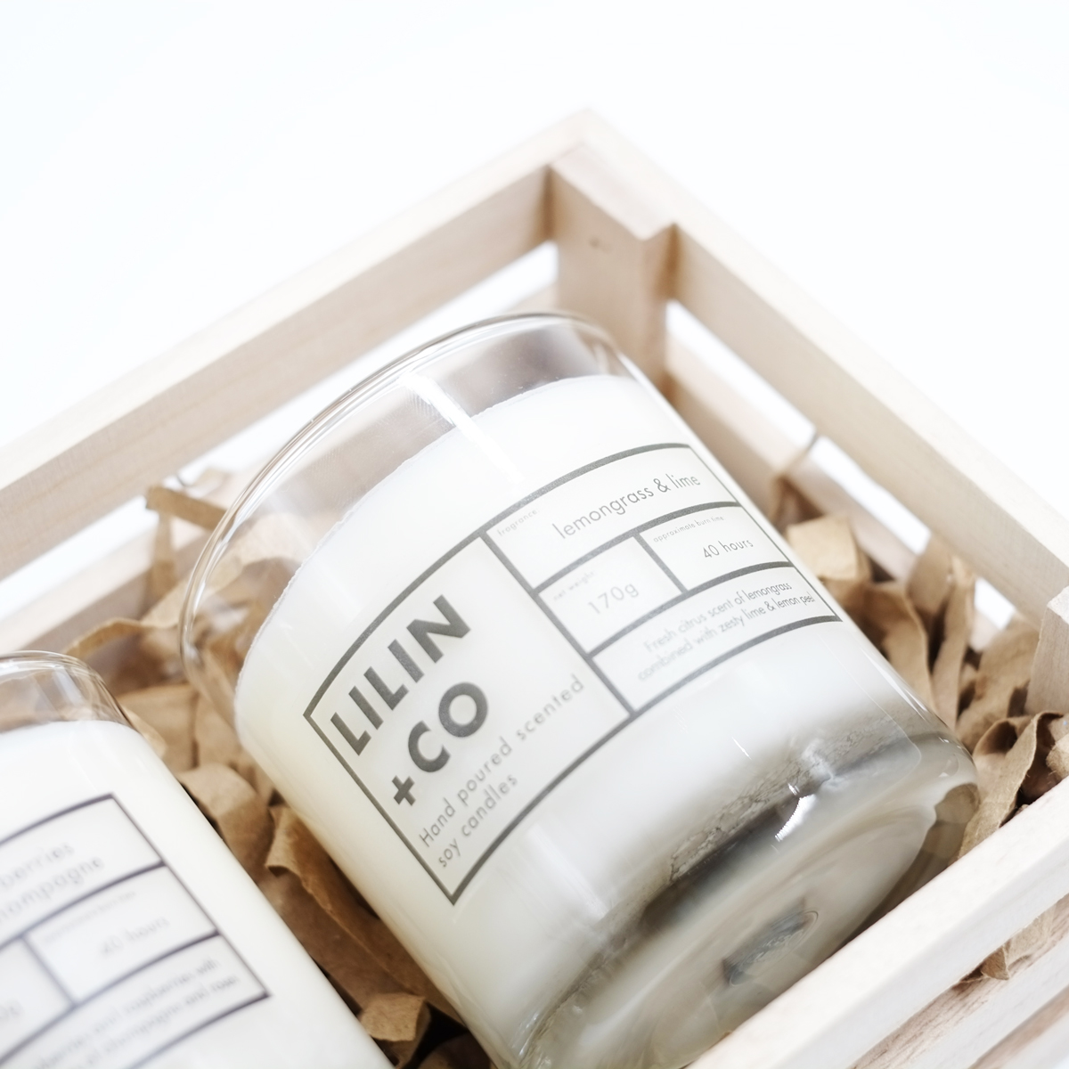 Lilin+Co Lime & Lemongrass Scented Candle