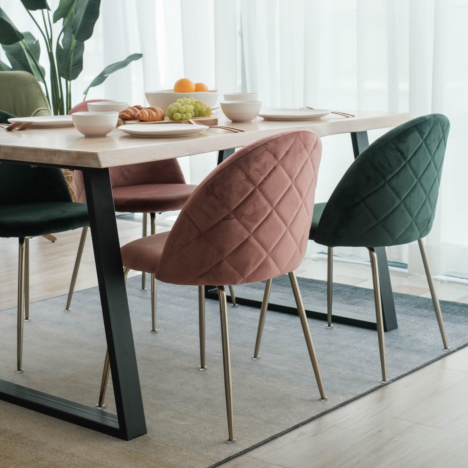 Fletcher Washed Oak Faux Live Edge Dining Table 150cm