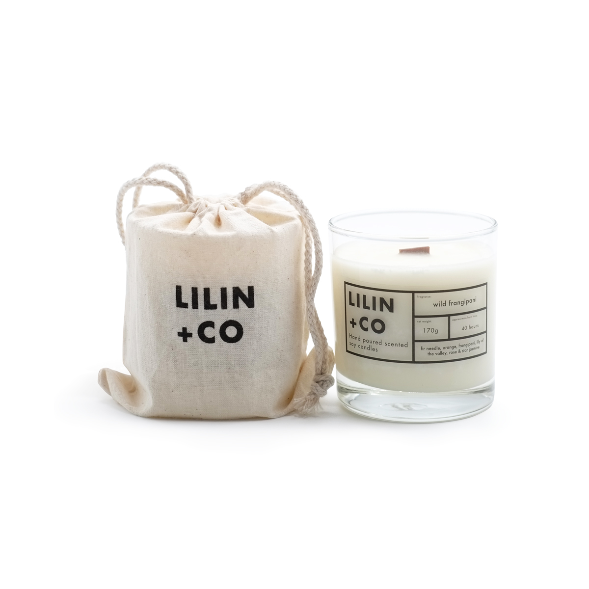 Lilin+Co Wild Frangipani Scented Candle