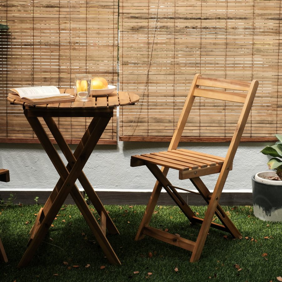 Freesia Outdoor 1+2 Dining Set - Round Table