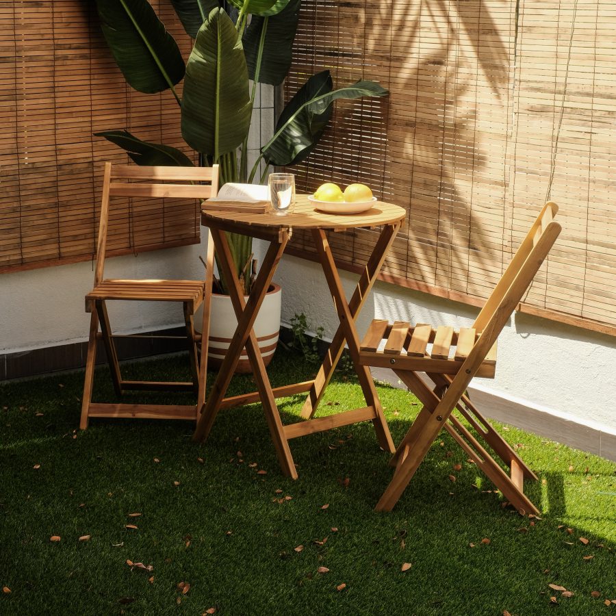 Freesia Outdoor 1+2 Dining Set - Round Table
