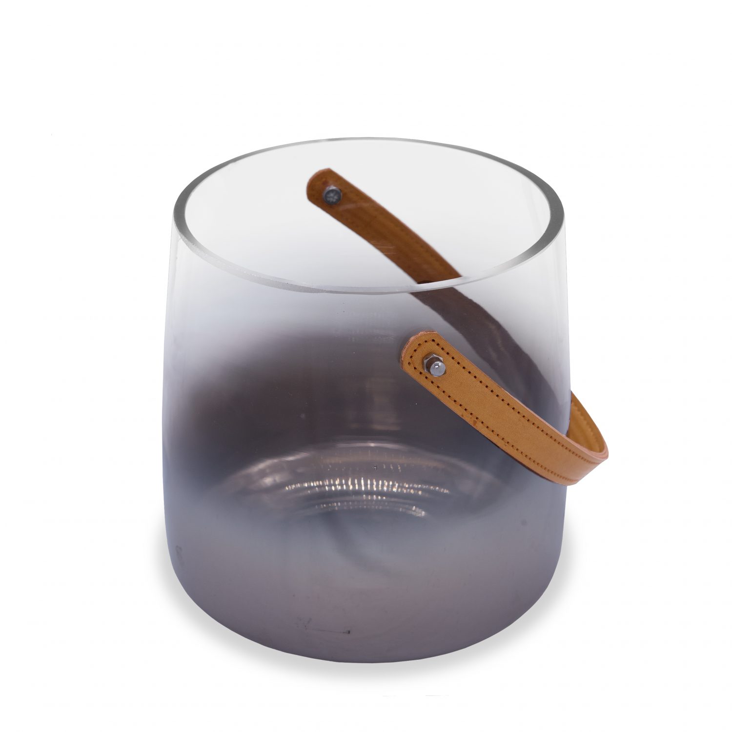 Willo Nickel Bucket with Brown Leather
