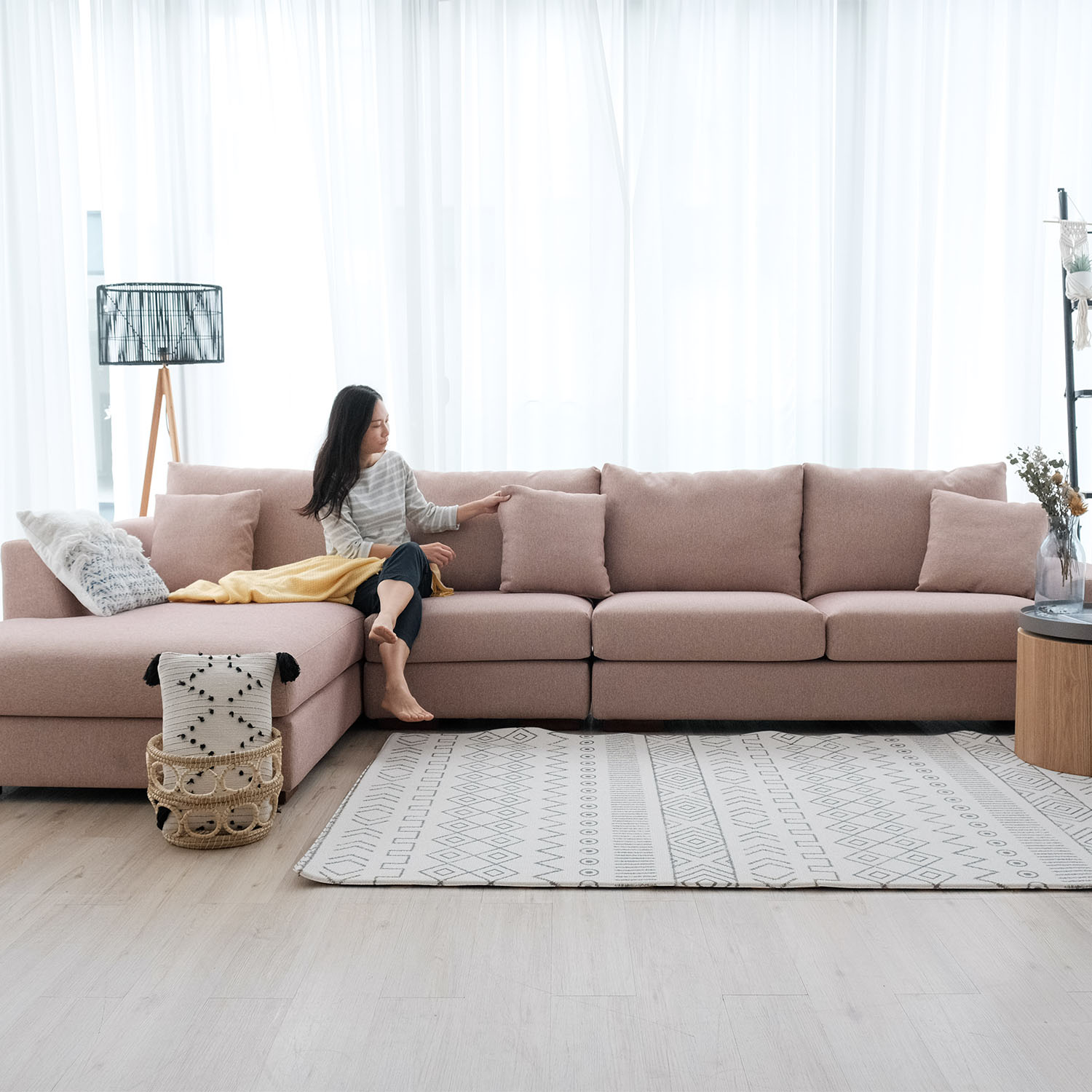 Joen Right Sectional Wide Sofa
