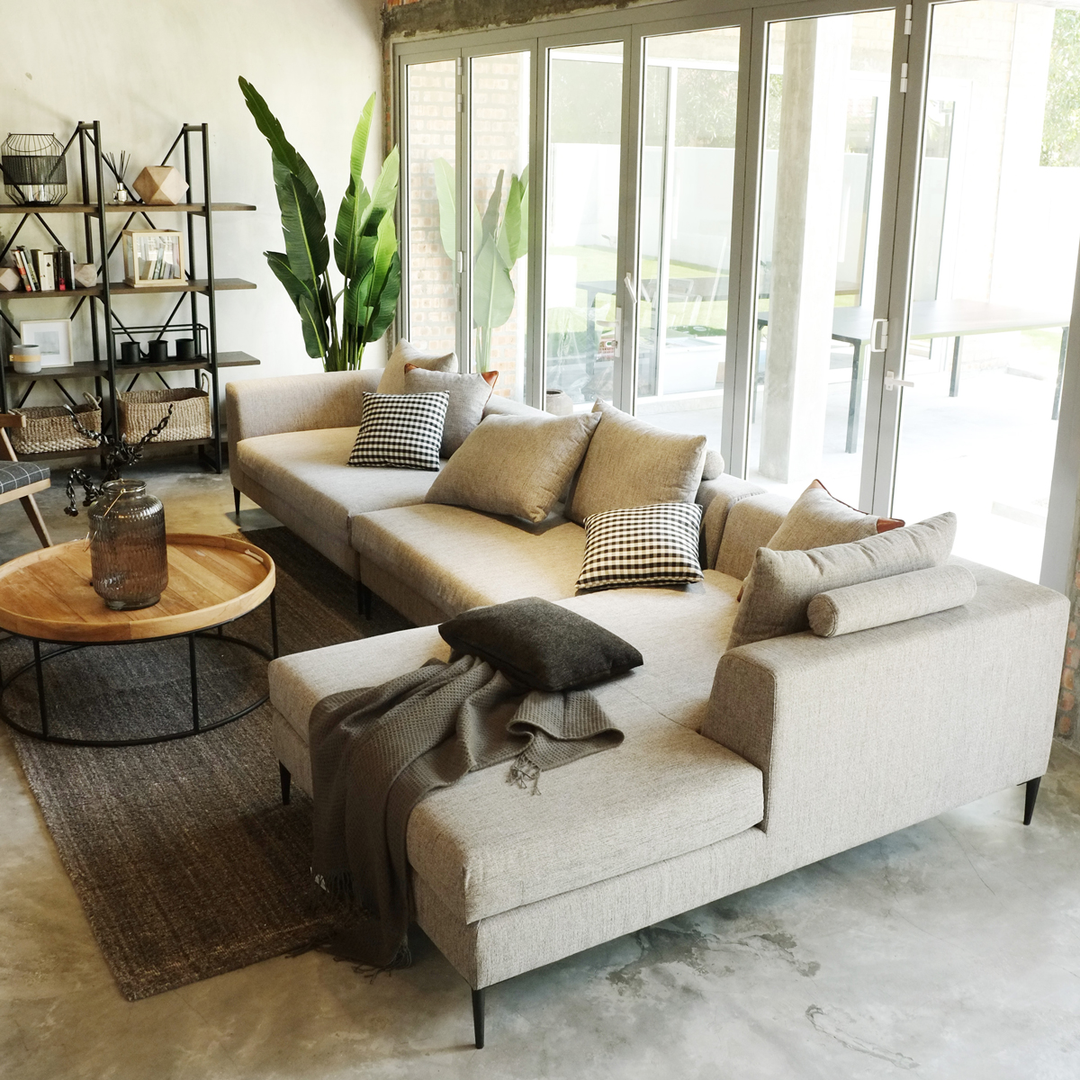 Sebastian Left Sectional Wide Sofa