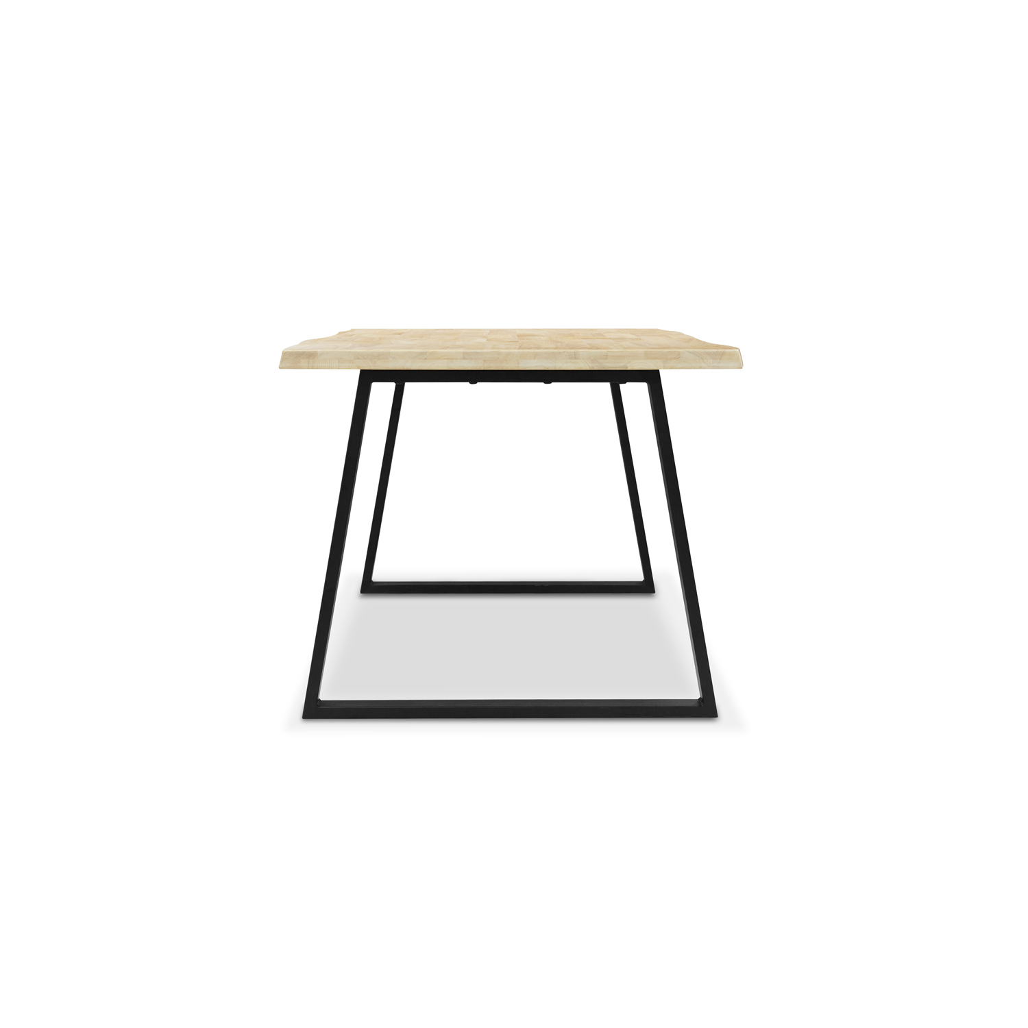 Fletcher Washed Oak Faux Live Edge Dining Table 150cm