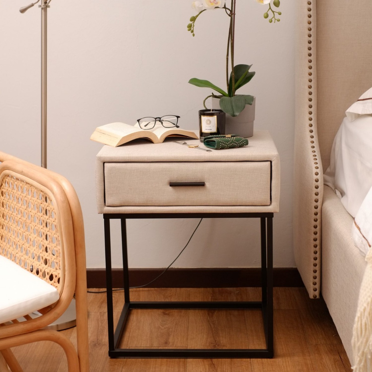 Anders Oatmeal Side Table