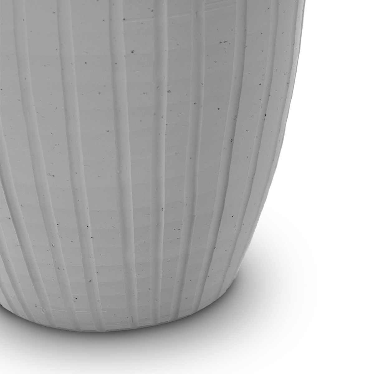 Ansel White Ceramic Vase