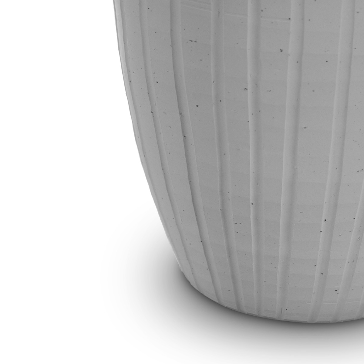 Ansel White Ceramic Vase