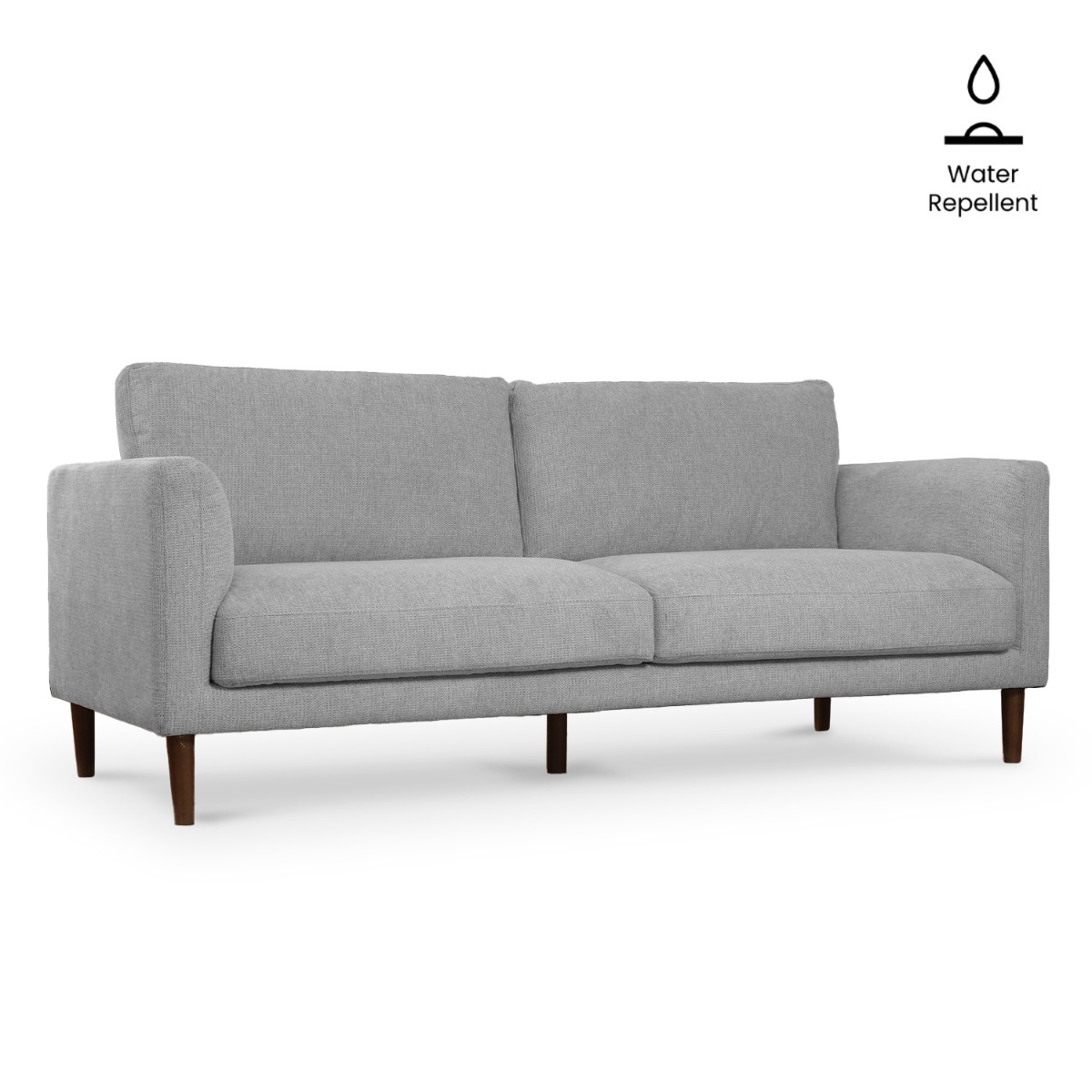 Arlen Light Grey 3 Seater Sofa