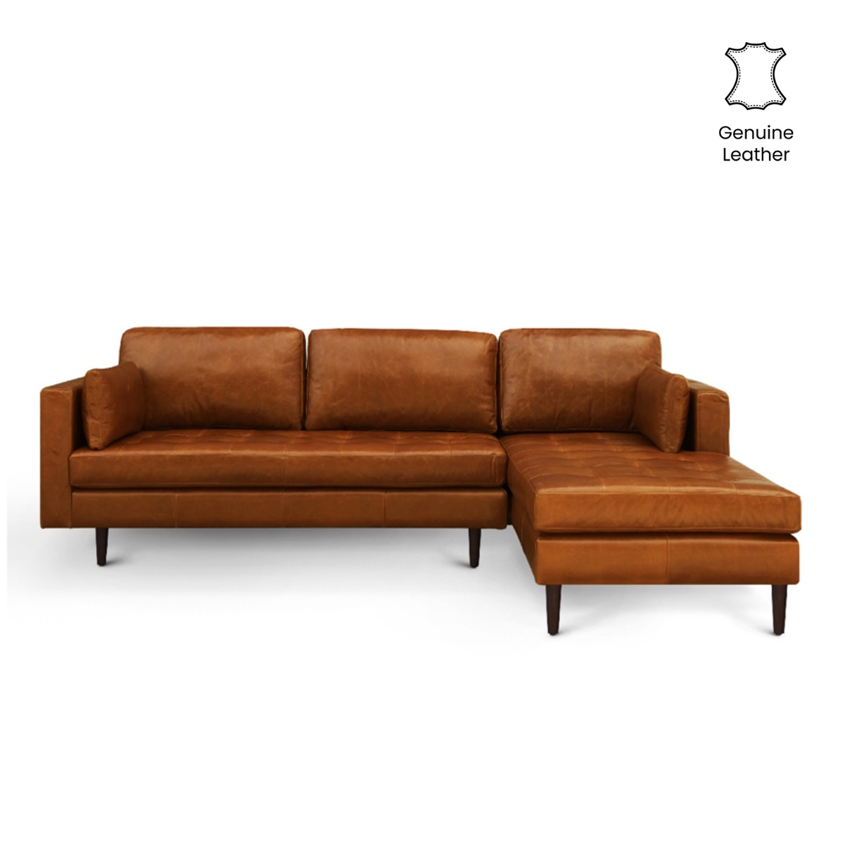 Arthur Left Sectional Sofa Vintage Leather