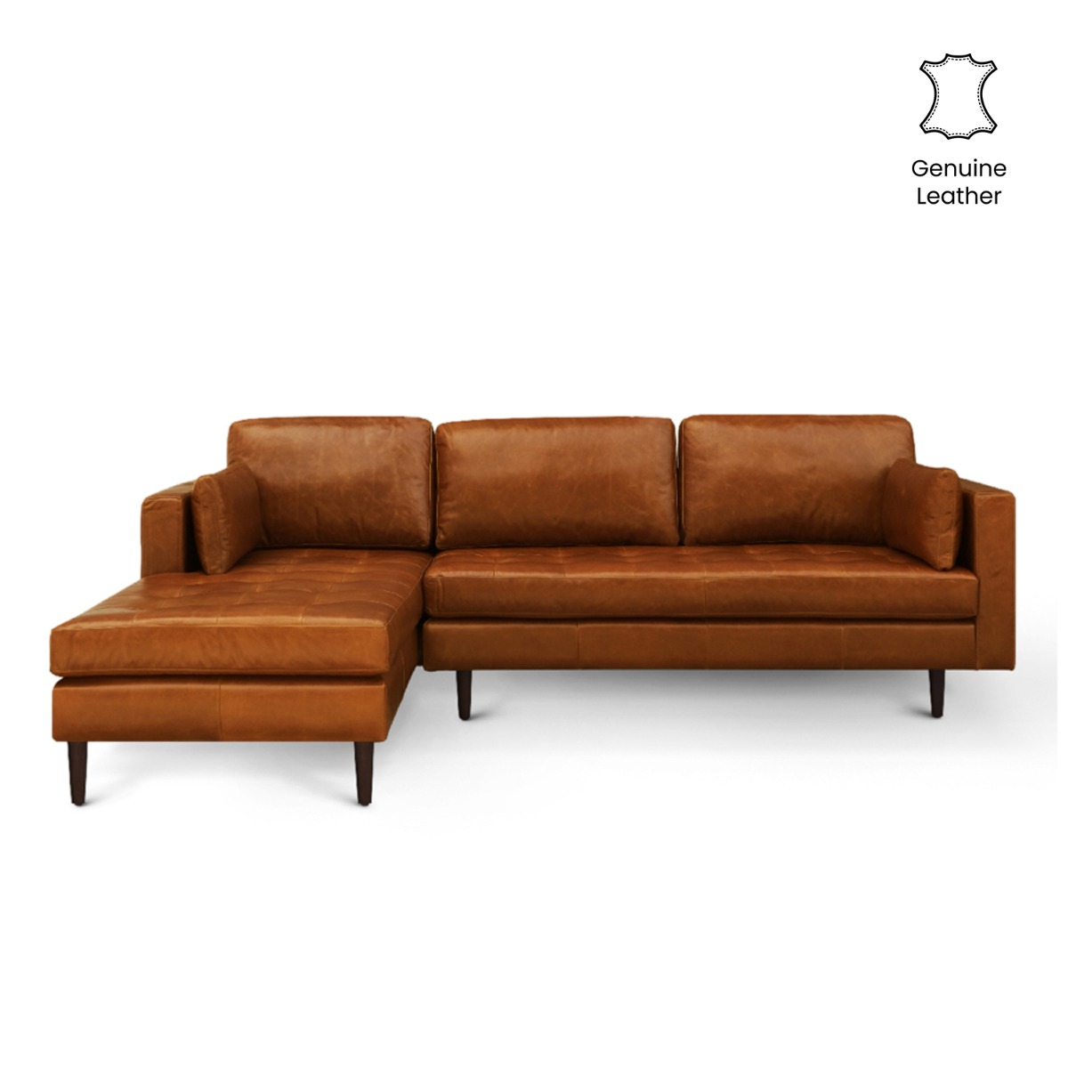 Arthur Right Sectional Sofa Vintage Leather