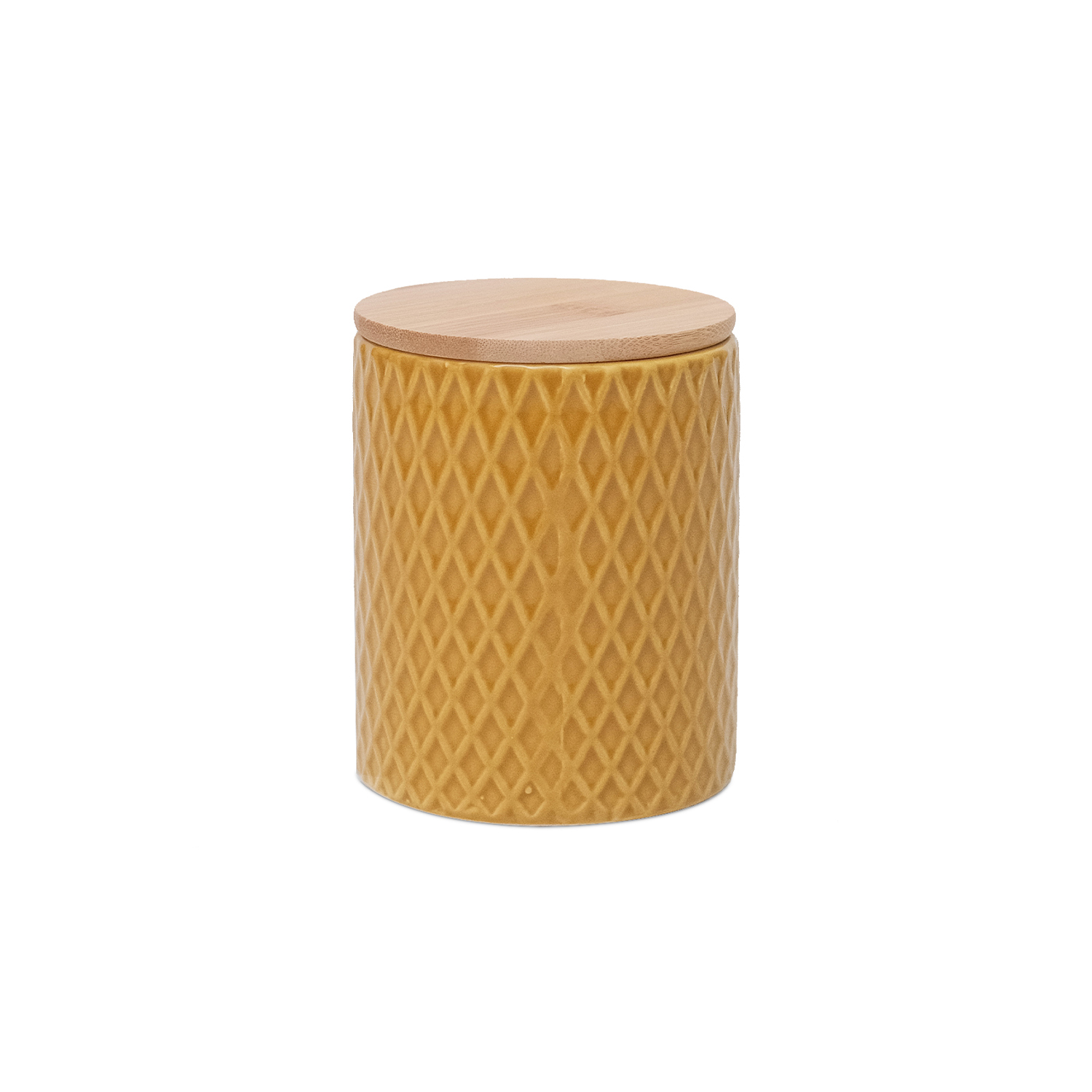 Lana Lattice Mustard Small Canister