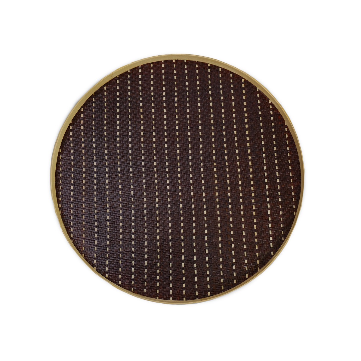 Bayu Dash Pandanus Round Tray - Large