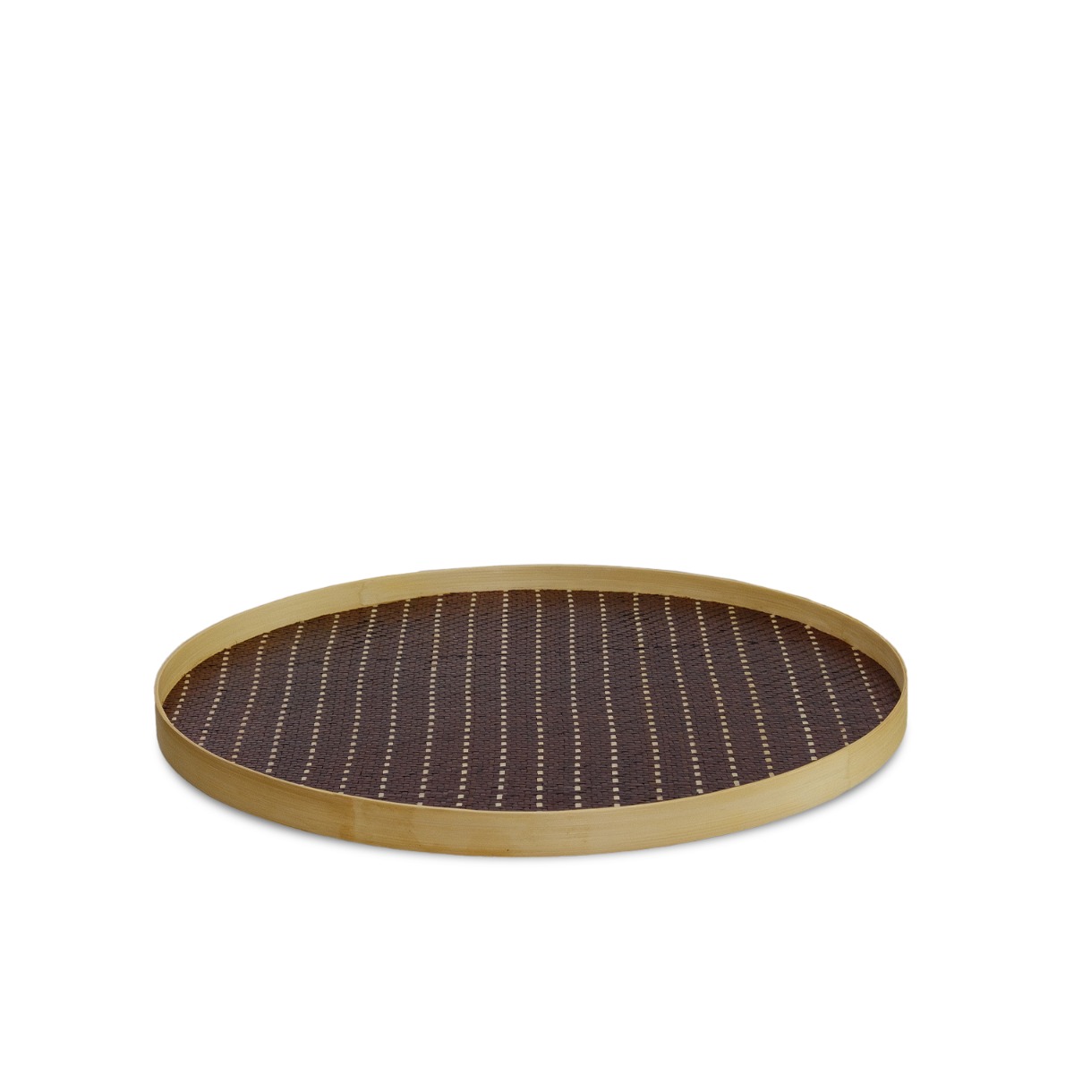 Bayu Dash Pandanus Round Tray - Large