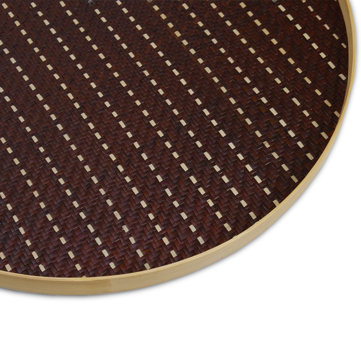 Bayu Dash Pandanus Round Tray - Large