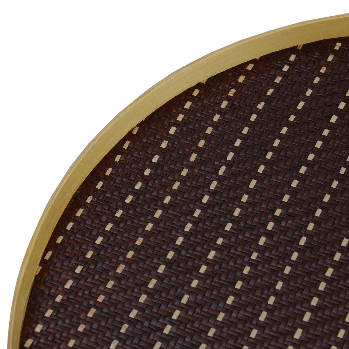 Bayu Dash Pandanus Round Tray - Large