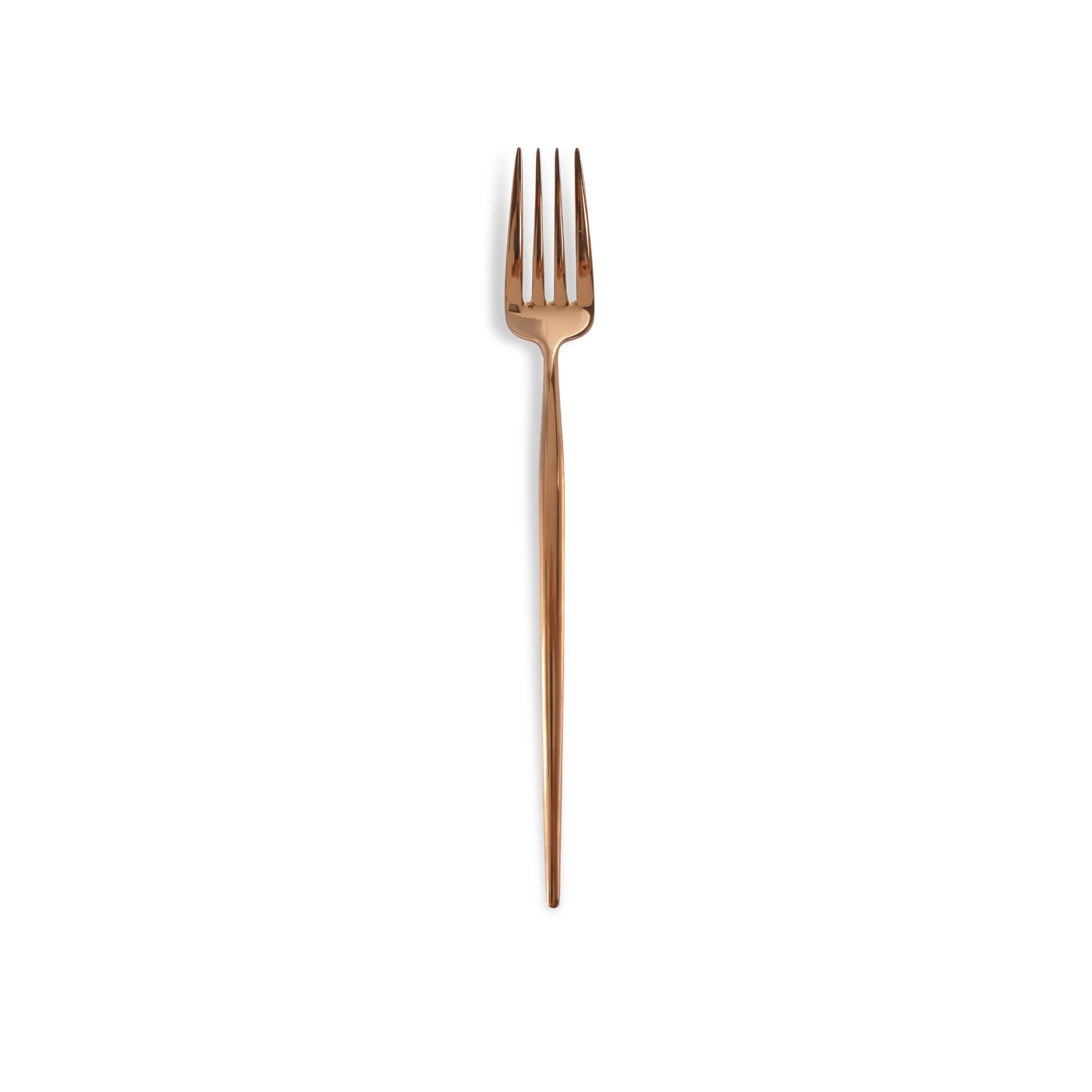 Shiny Rose Gold 5pcs Cutlery Portable Set