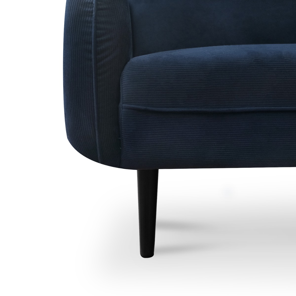 Becca Corduroy Navy 3 Seater Sofa