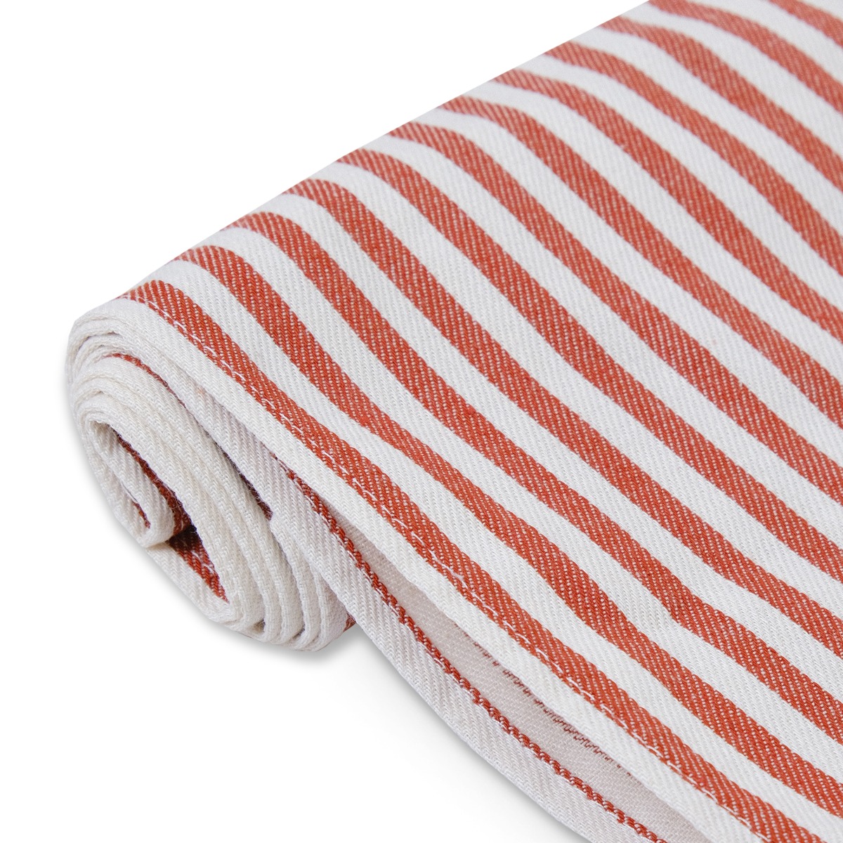 Bengal Stripes Cotton Table Runner 40x180cm Maroon