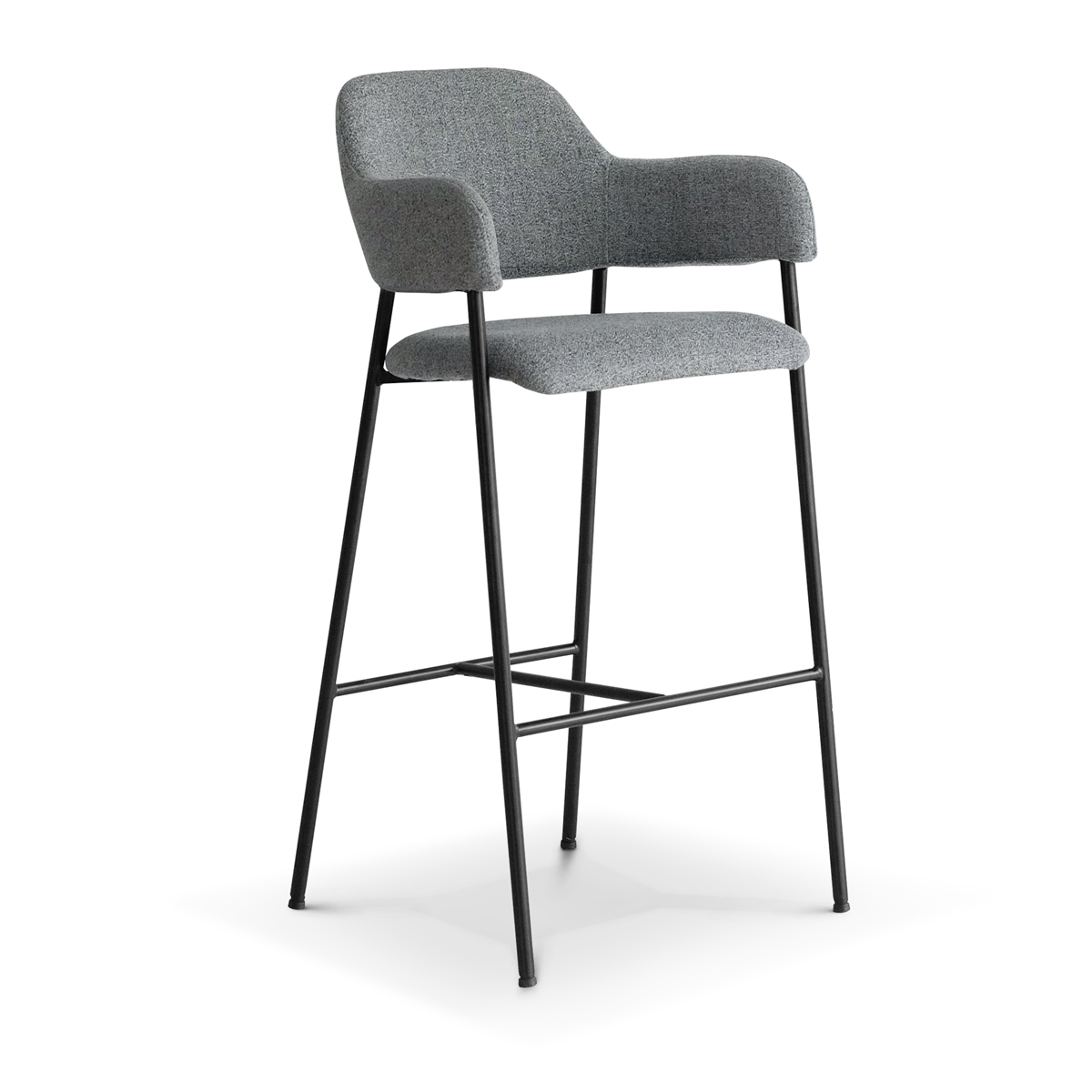 Damien Pebble Gray Bar Stool