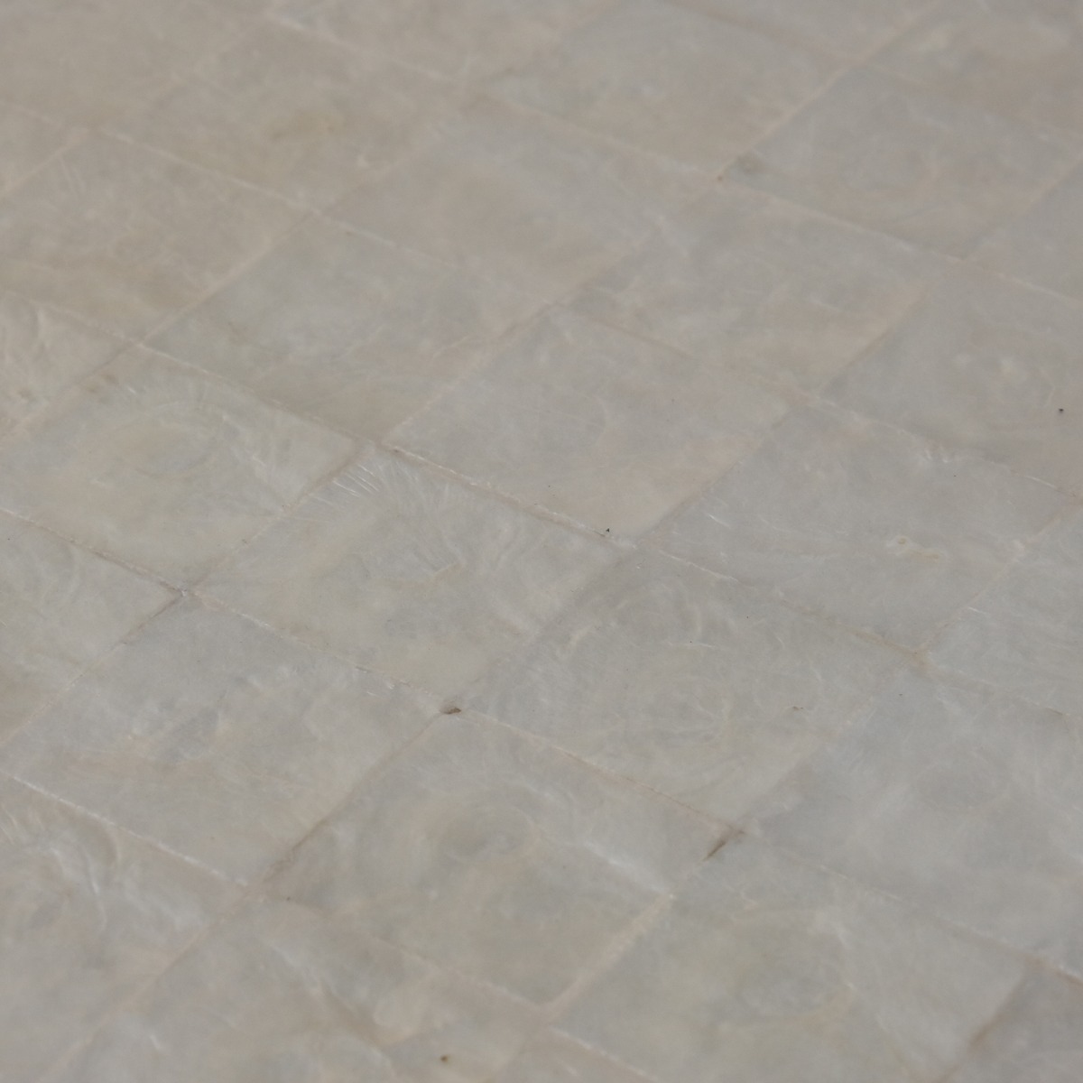 Bhavi Capiz White Side Table