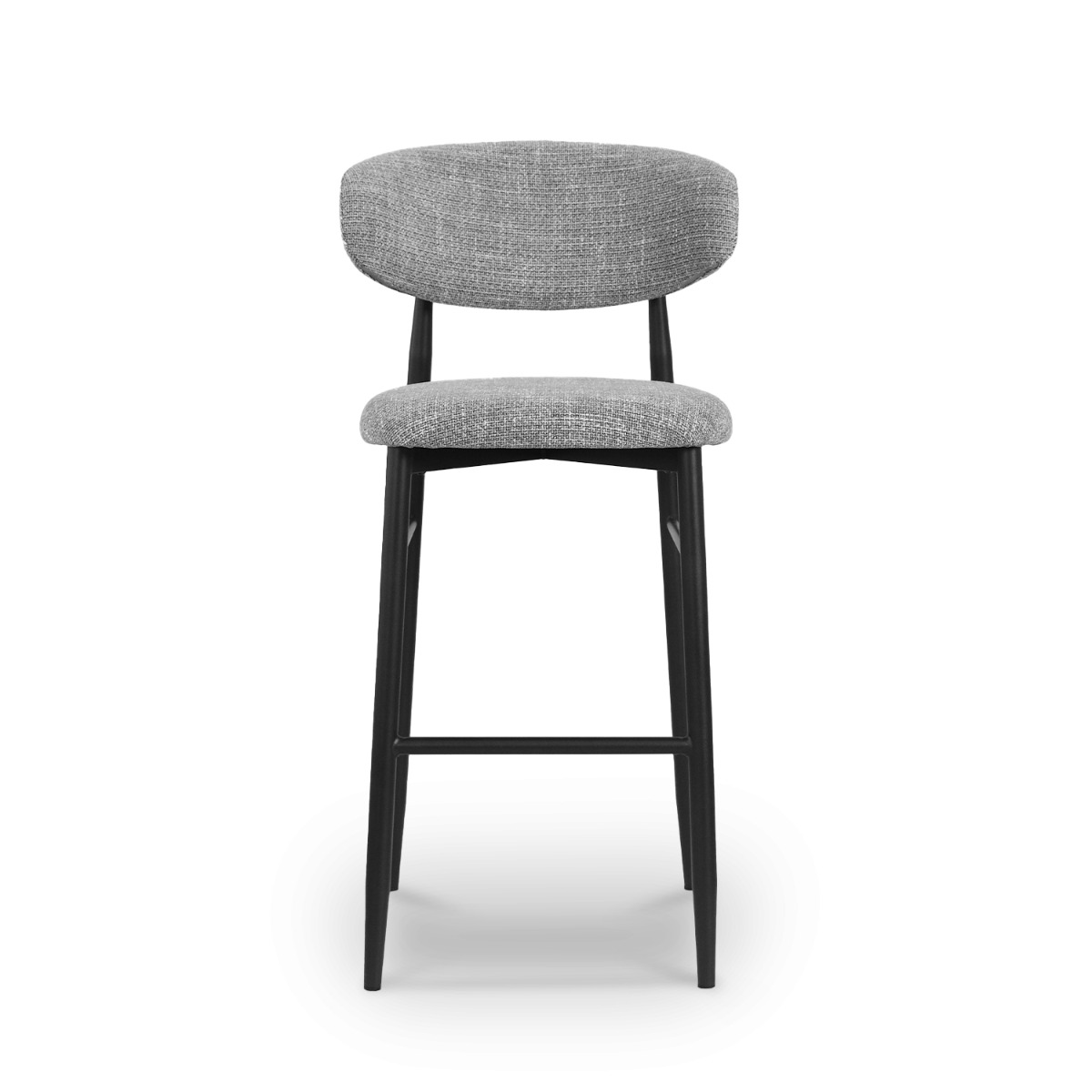 Bliss Ebony Bar Stool Slate Grey