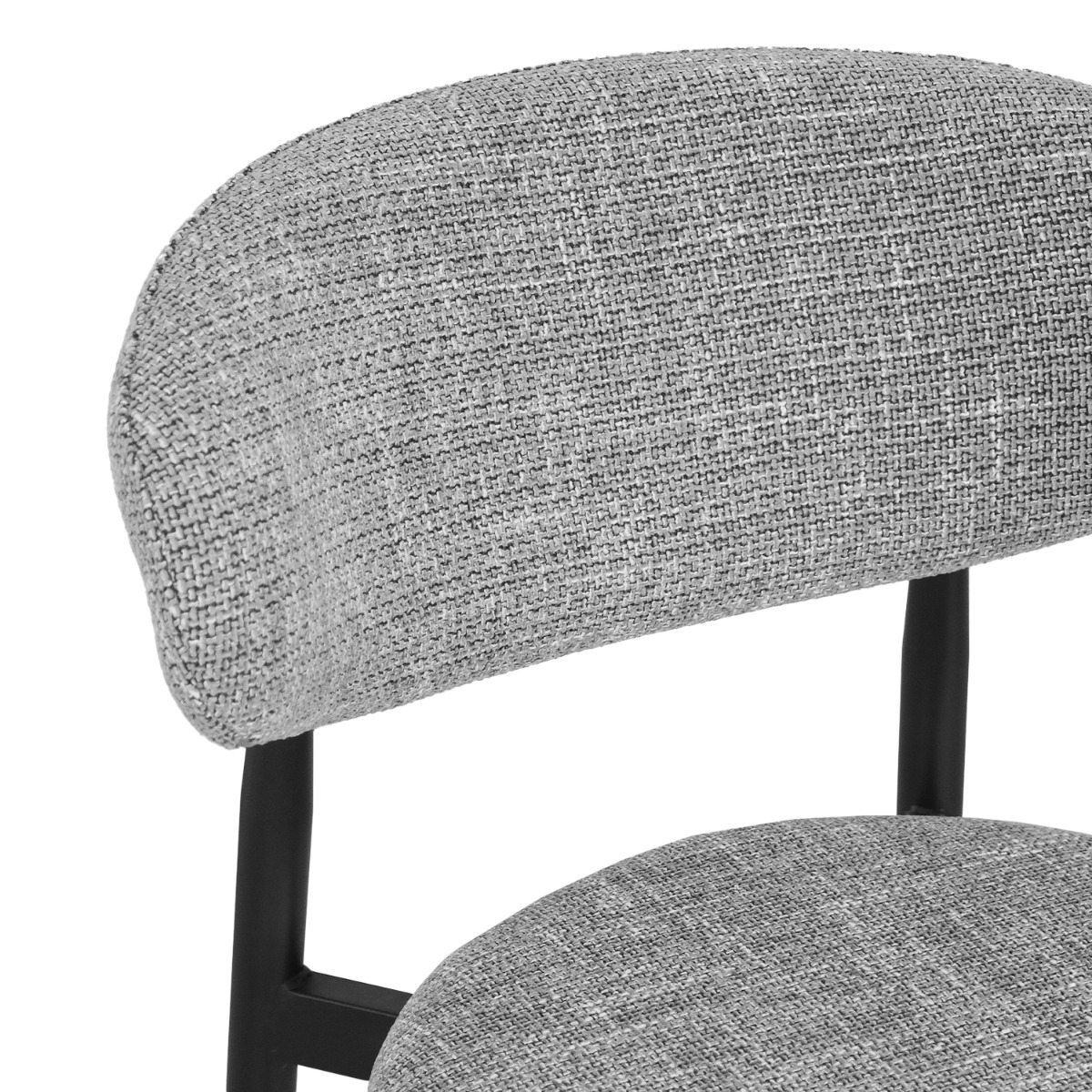 Bliss Ebony Bar Stool Slate Grey