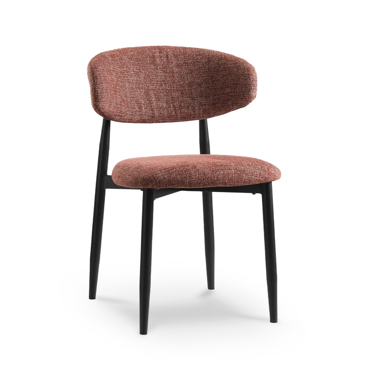 Bliss Ebony Dining Chair Sunset Red
