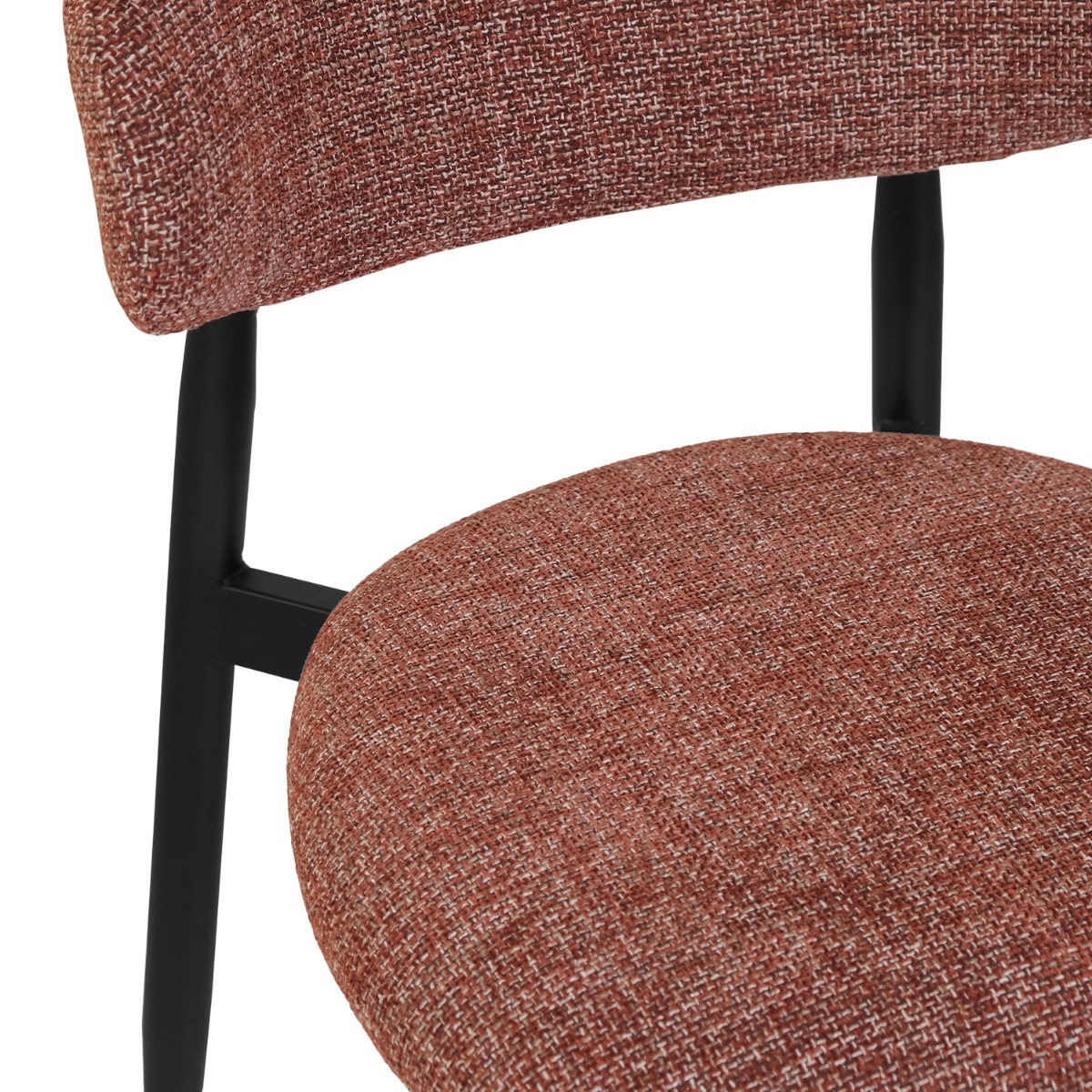 Bliss Ebony Dining Chair Sunset Red