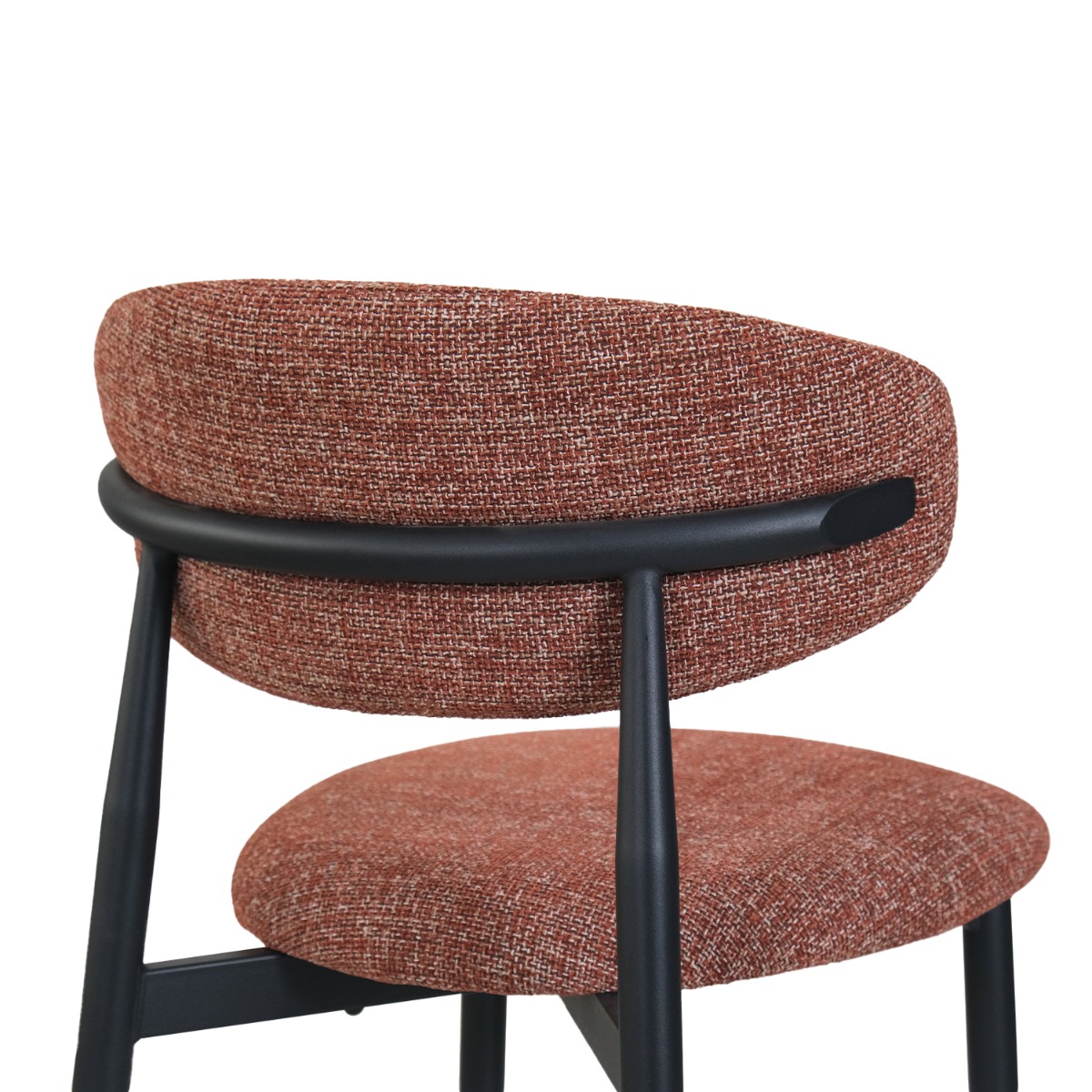 Bliss Ebony Dining Chair Sunset Red