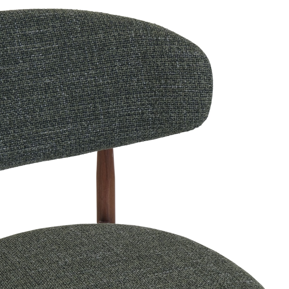 Bliss Walnut Bar Stool Forest Green