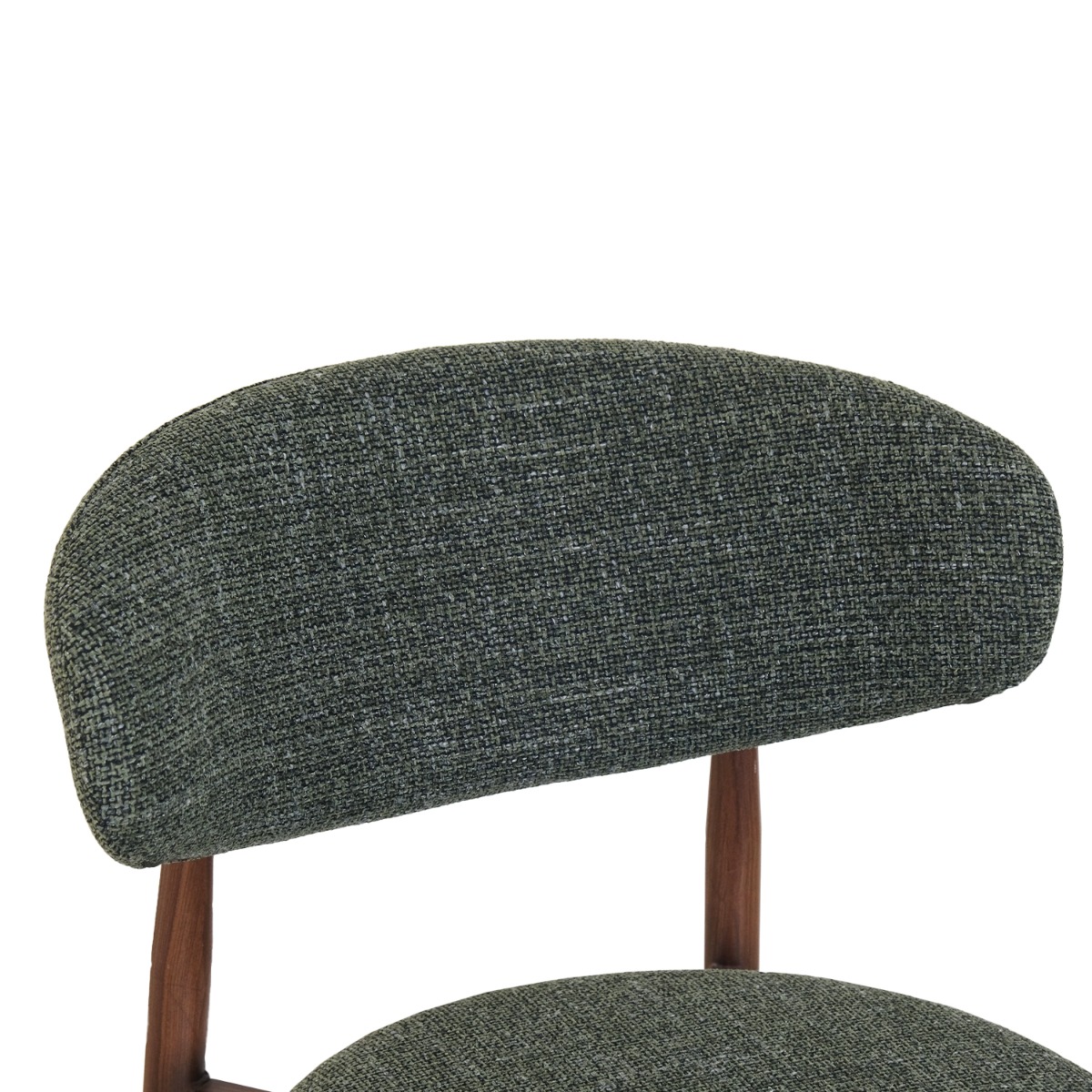 Bliss Walnut Bar Stool Forest Green