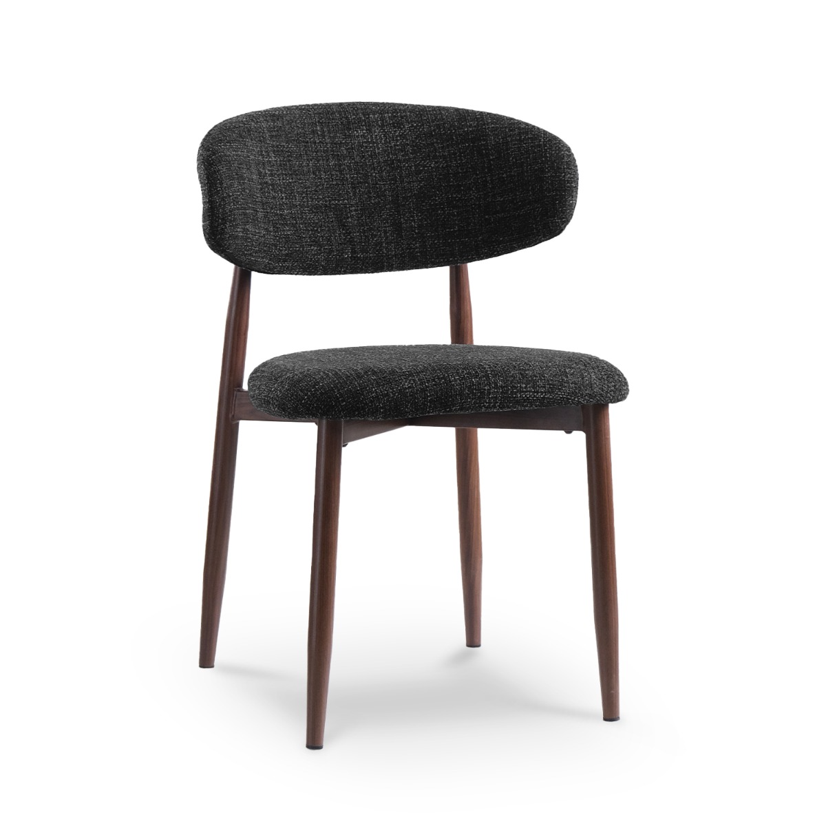 Bliss Walnut Dining Chair Charcoal