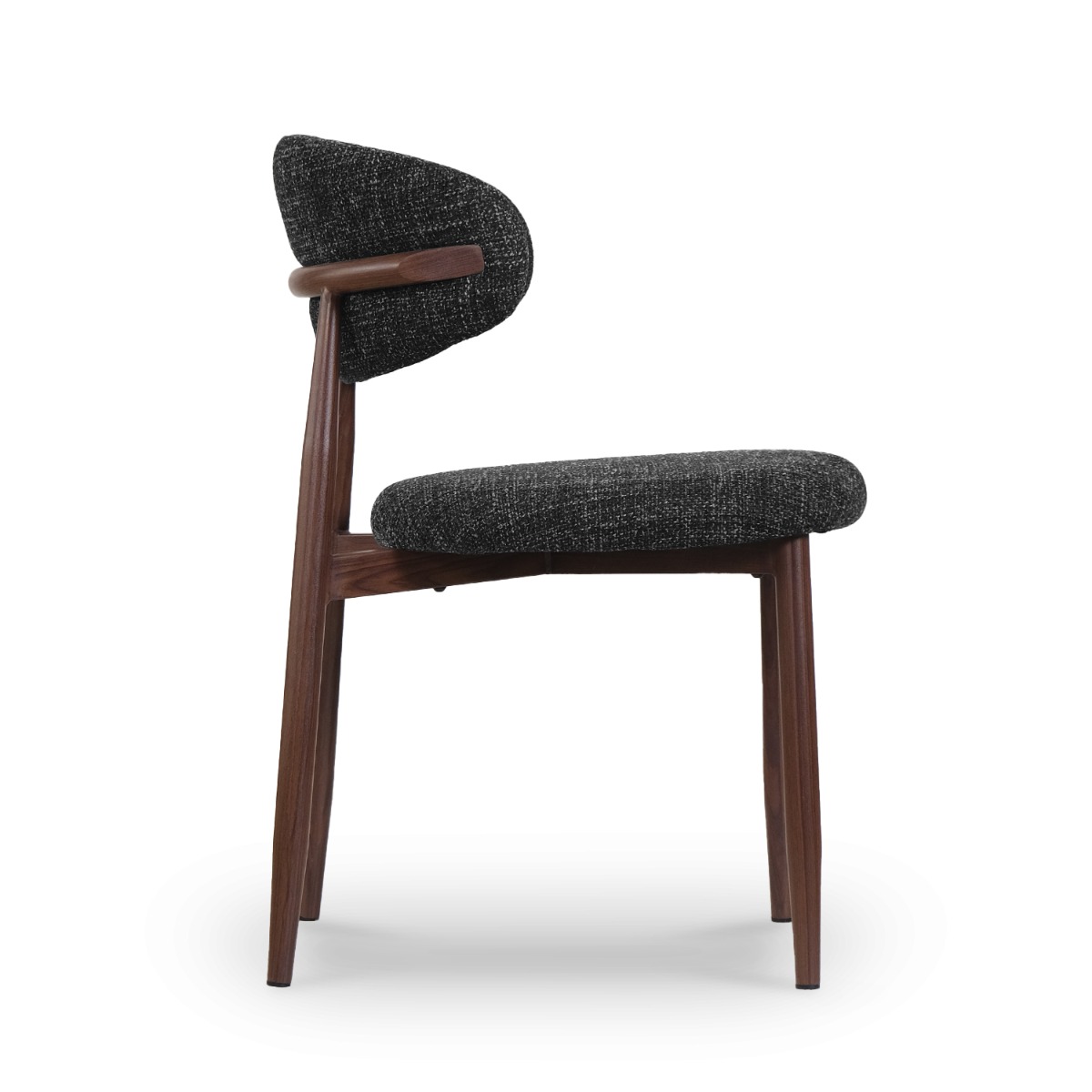 Bliss Walnut Dining Chair Charcoal