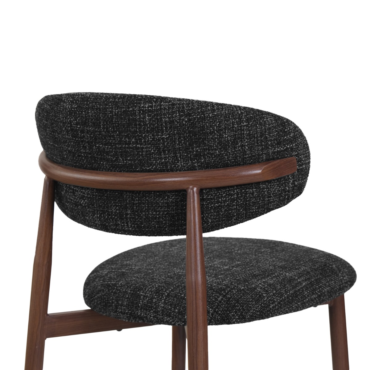 Bliss Walnut Dining Chair Charcoal
