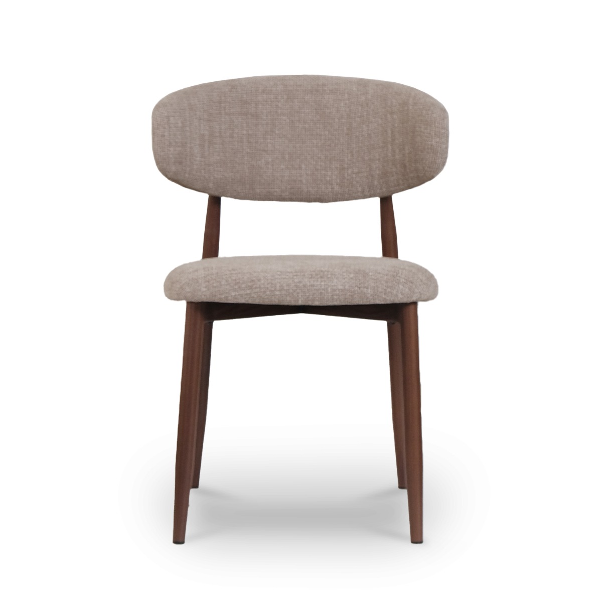 Bliss Walnut Dining Chair Sand Beige